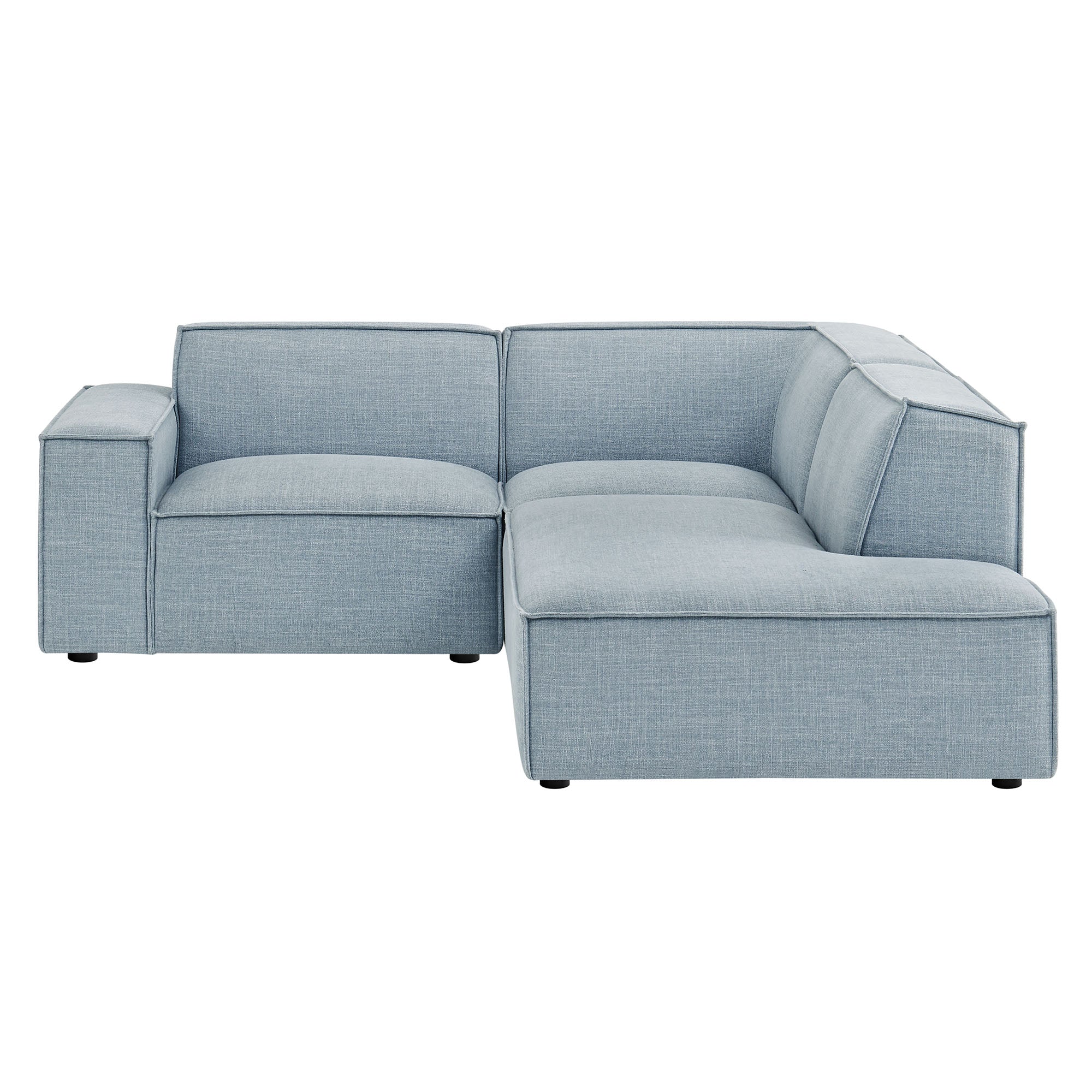 Modway EEI-7421 Restore 3-Piece Performance Fabric Upholstered Modular L-Shaped Sectional Sofa