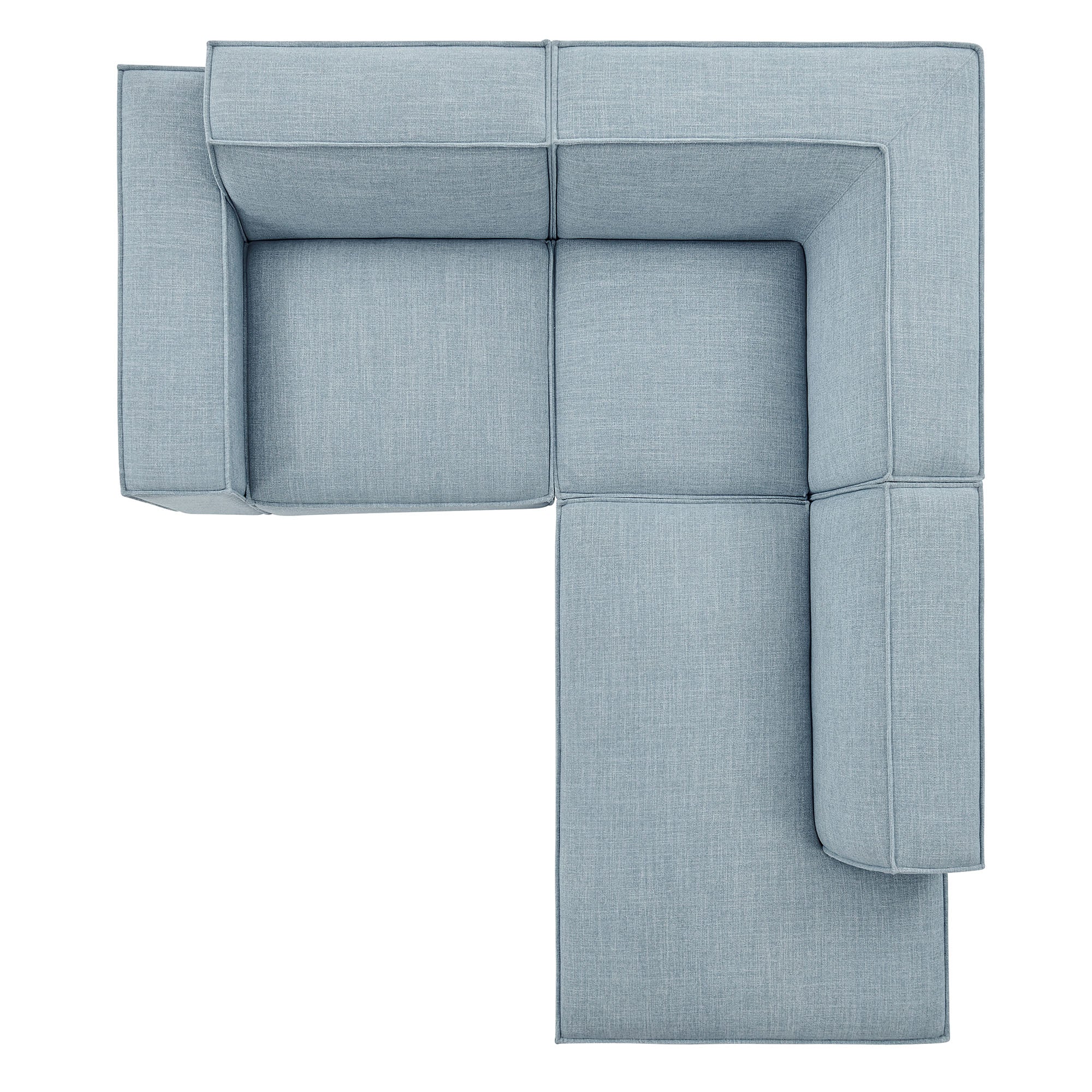 Modway EEI-7421 Restore 3-Piece Performance Fabric Upholstered Modular L-Shaped Sectional Sofa