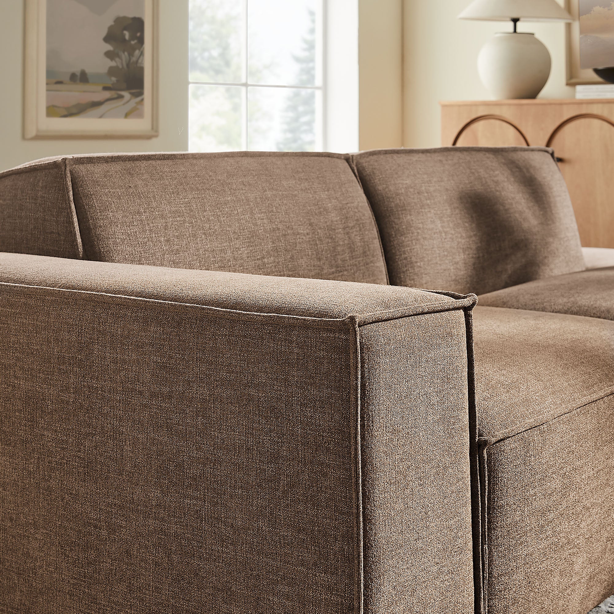 Modway EEI-7425 Restore 2-Piece Performance Fabric Upholstered Modular Loveseat
