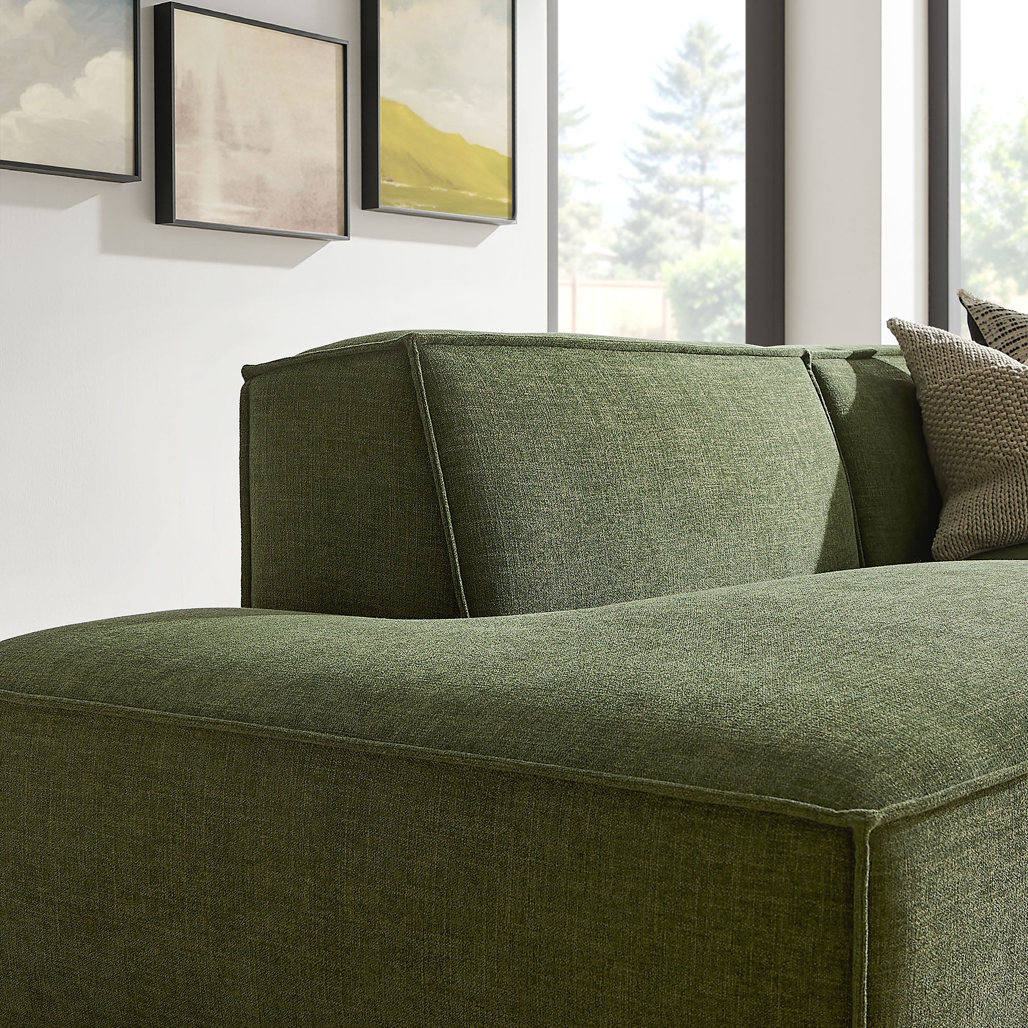 Modway EEI-7427 Restore 2-Piece Performance Fabric Upholstered Modular Loveseat