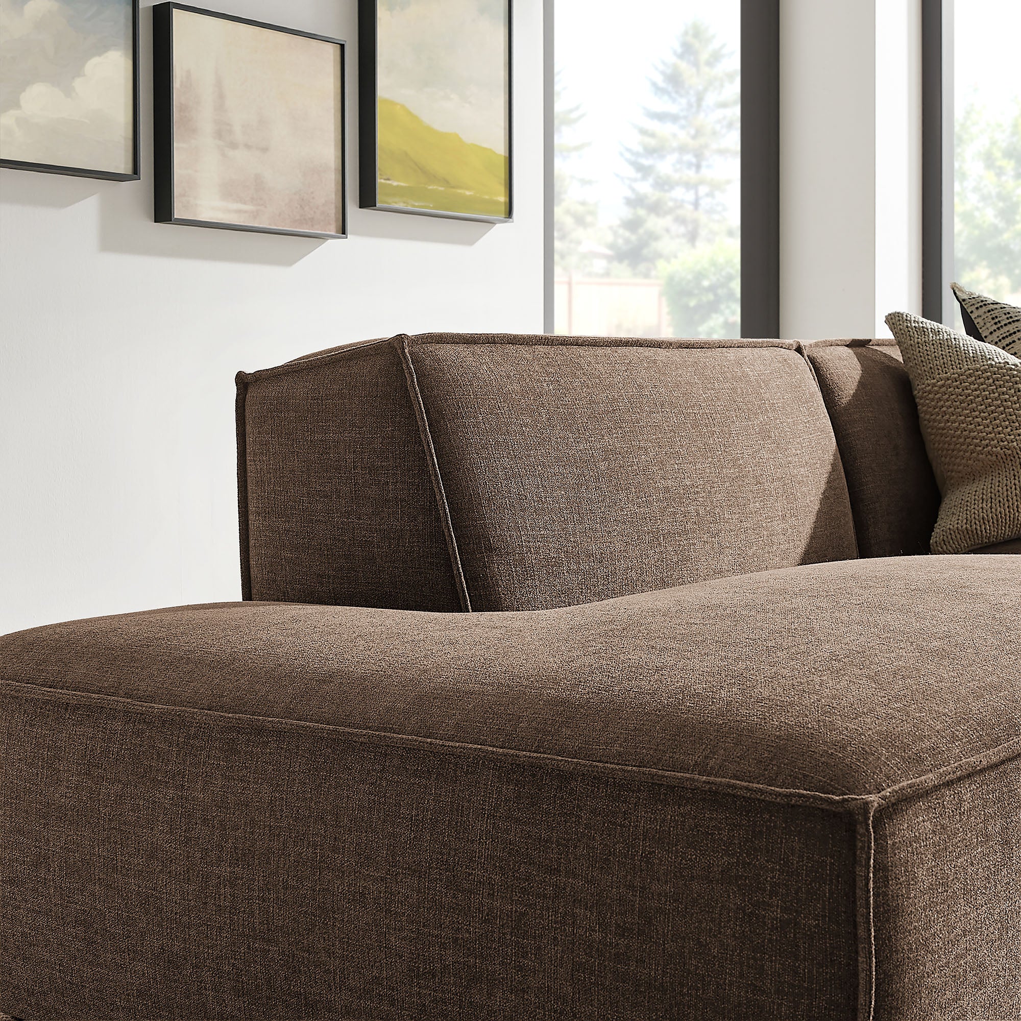 Modway EEI-7427 Restore 2-Piece Performance Fabric Upholstered Modular Loveseat