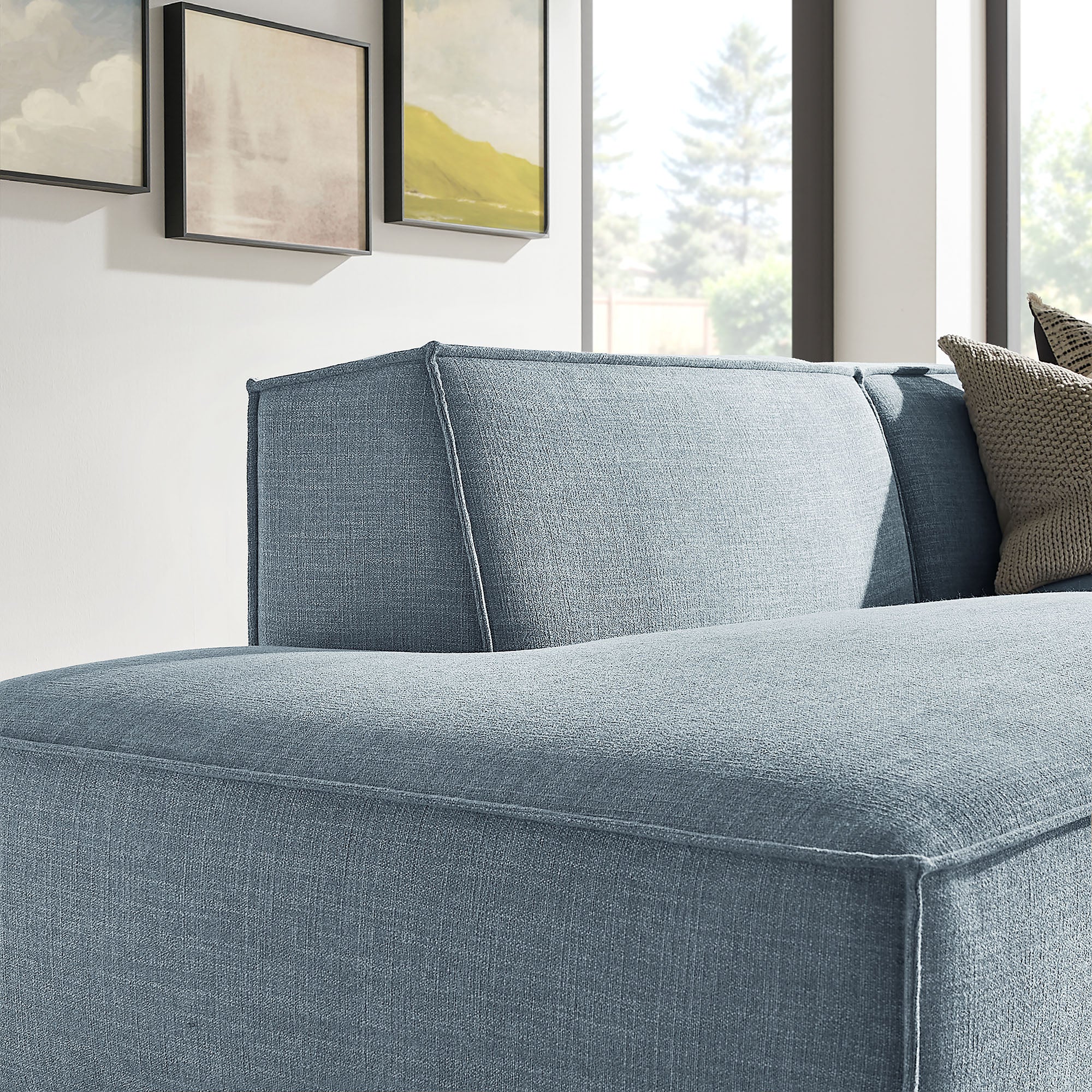 Modway EEI-7427 Restore 2-Piece Performance Fabric Upholstered Modular Loveseat
