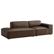 Modway EEI-7428 Restore 2-Piece Vegan Leather Modular Loveseat