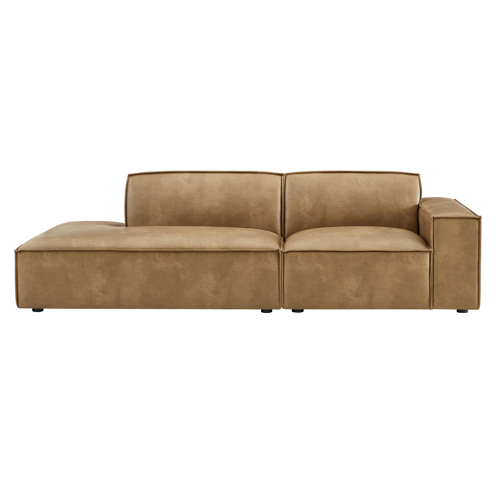 Modway EEI-7428 Restore 2-Piece Vegan Leather Modular Loveseat