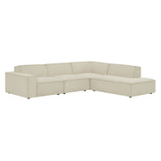 Modway EEI-7429 Restore 4-Piece Performance Fabric Upholstered Modular L-Shaped Sofa