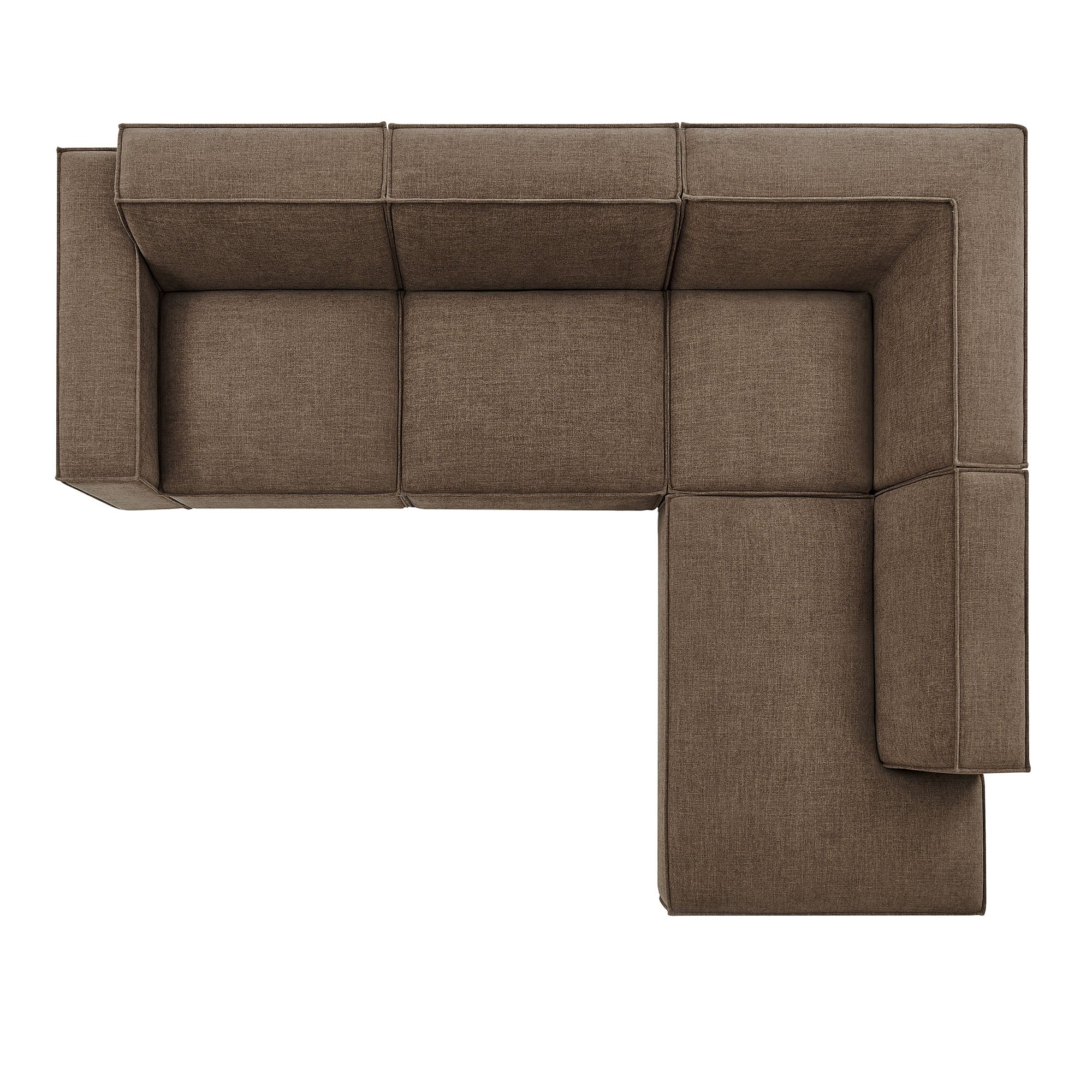 Modway EEI-7429 Restore 4-Piece Performance Fabric Upholstered Modular L-Shaped Sofa