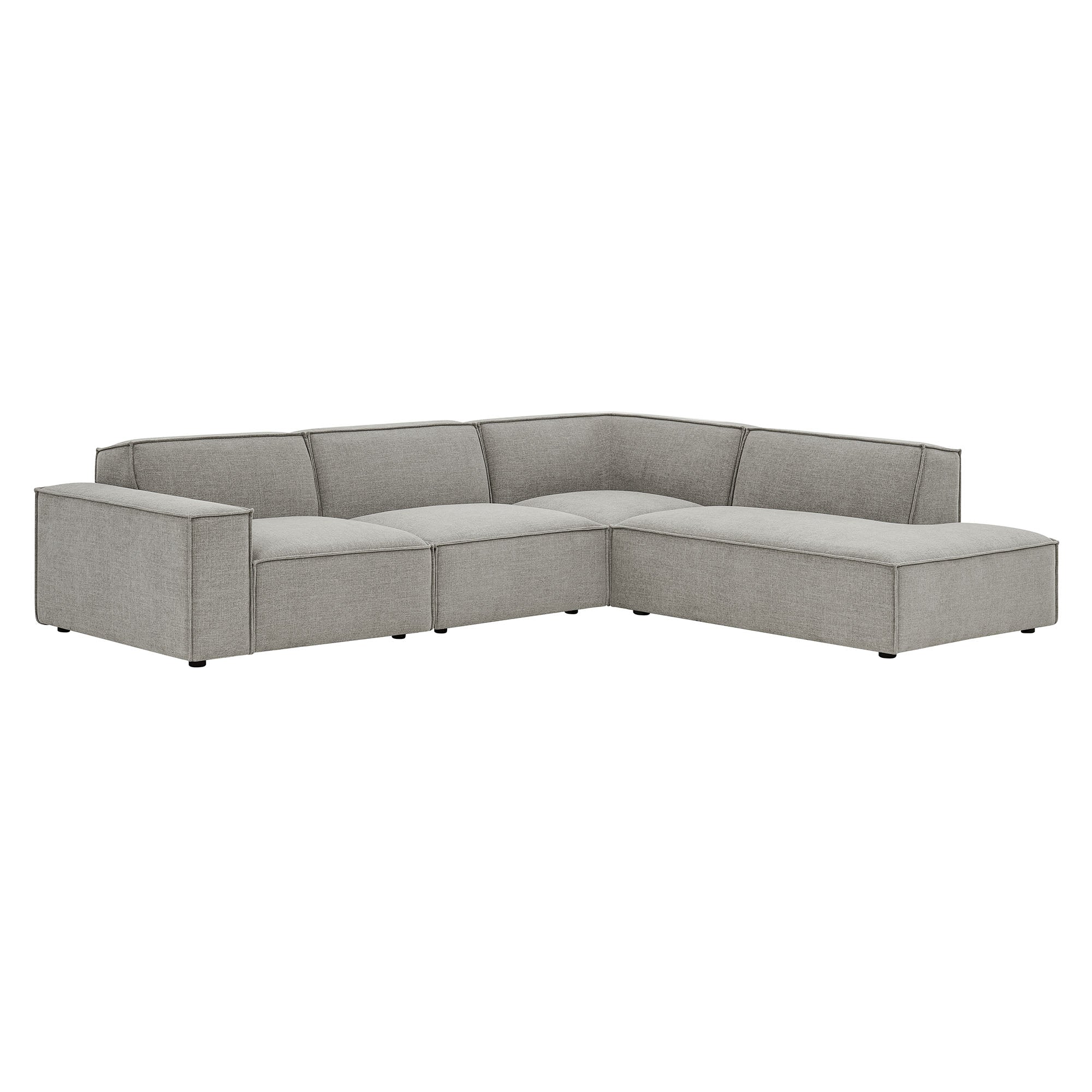 Modway EEI-7429 Restore 4-Piece Performance Fabric Upholstered Modular L-Shaped Sofa