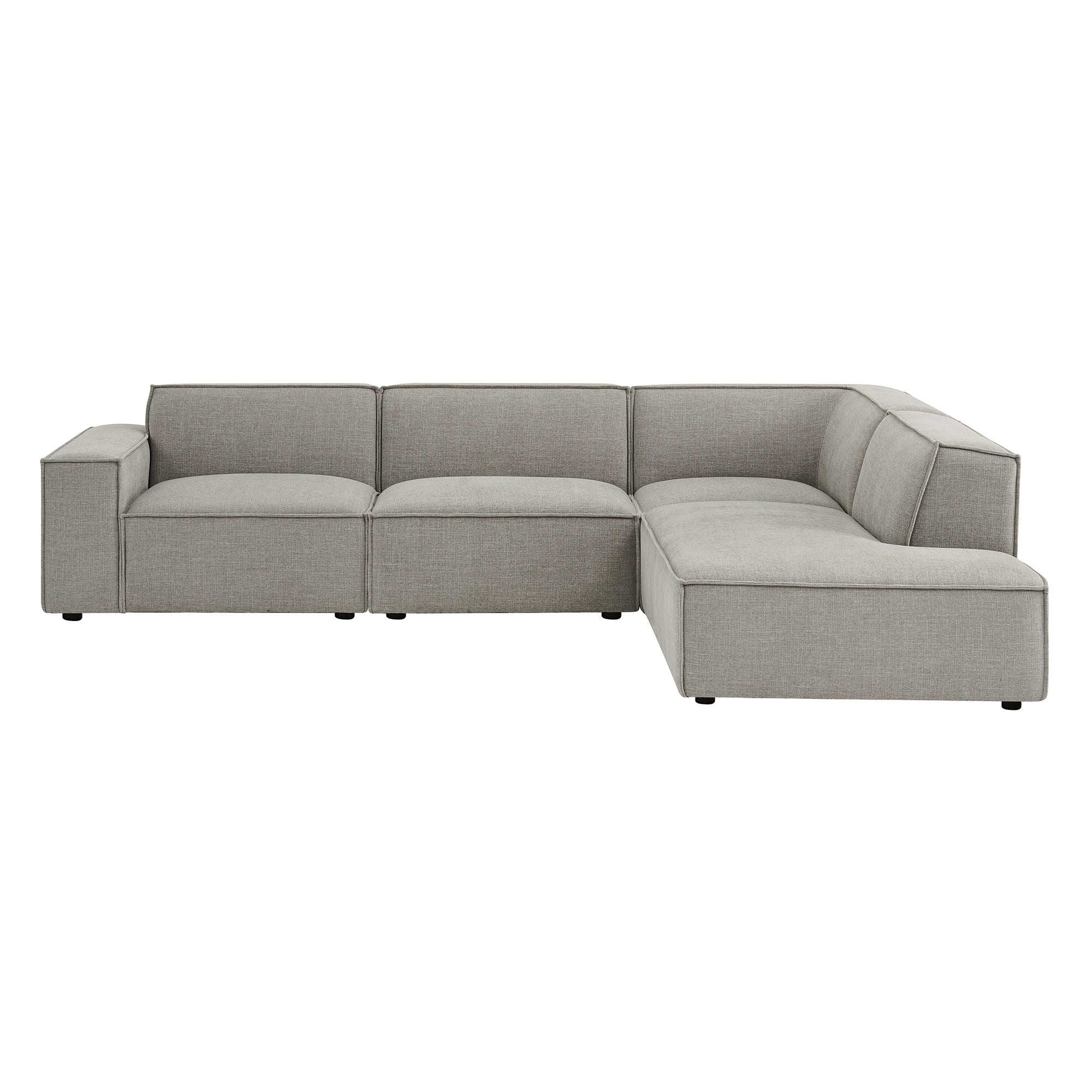 Modway EEI-7429 Restore 4-Piece Performance Fabric Upholstered Modular L-Shaped Sofa