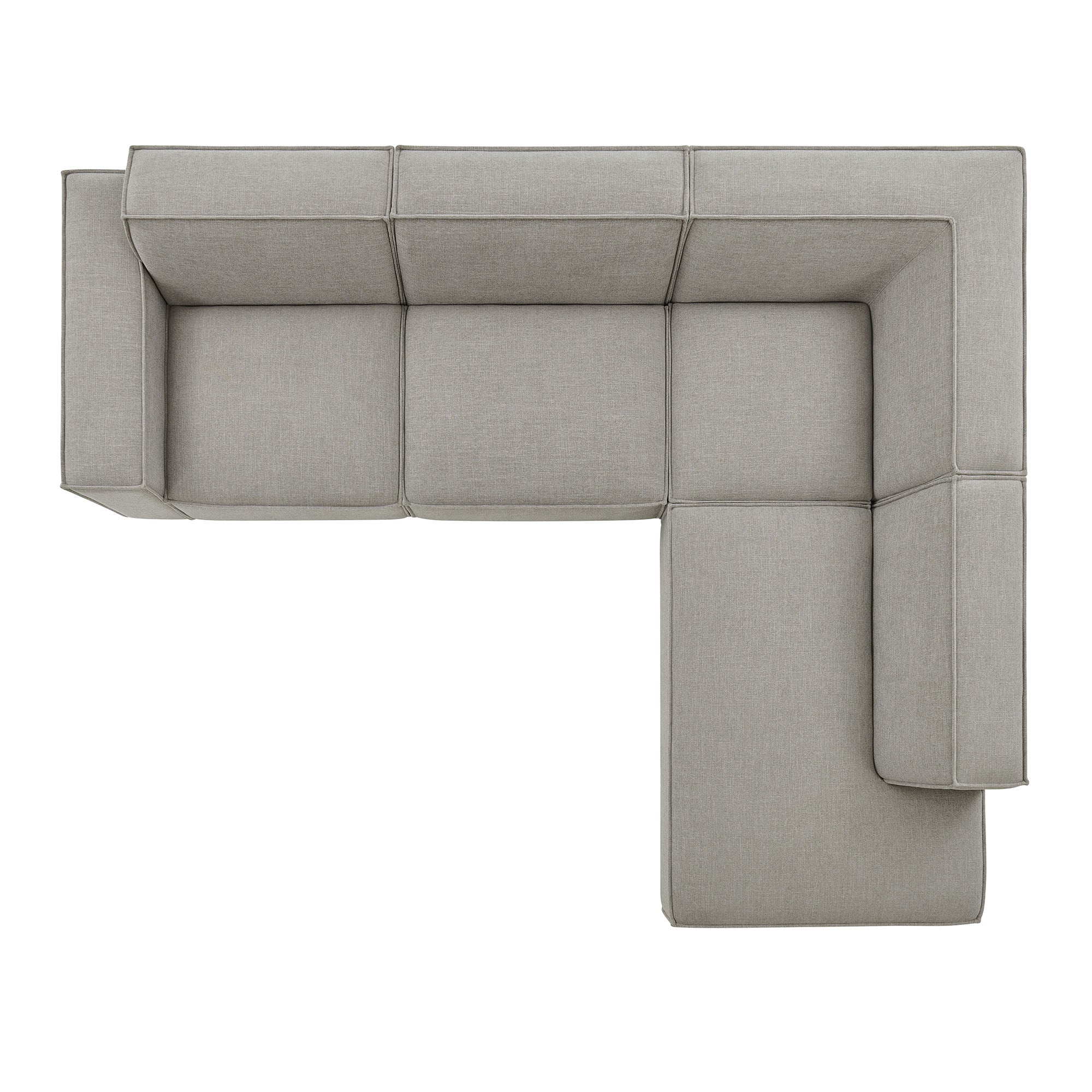 Modway EEI-7429 Restore 4-Piece Performance Fabric Upholstered Modular L-Shaped Sofa