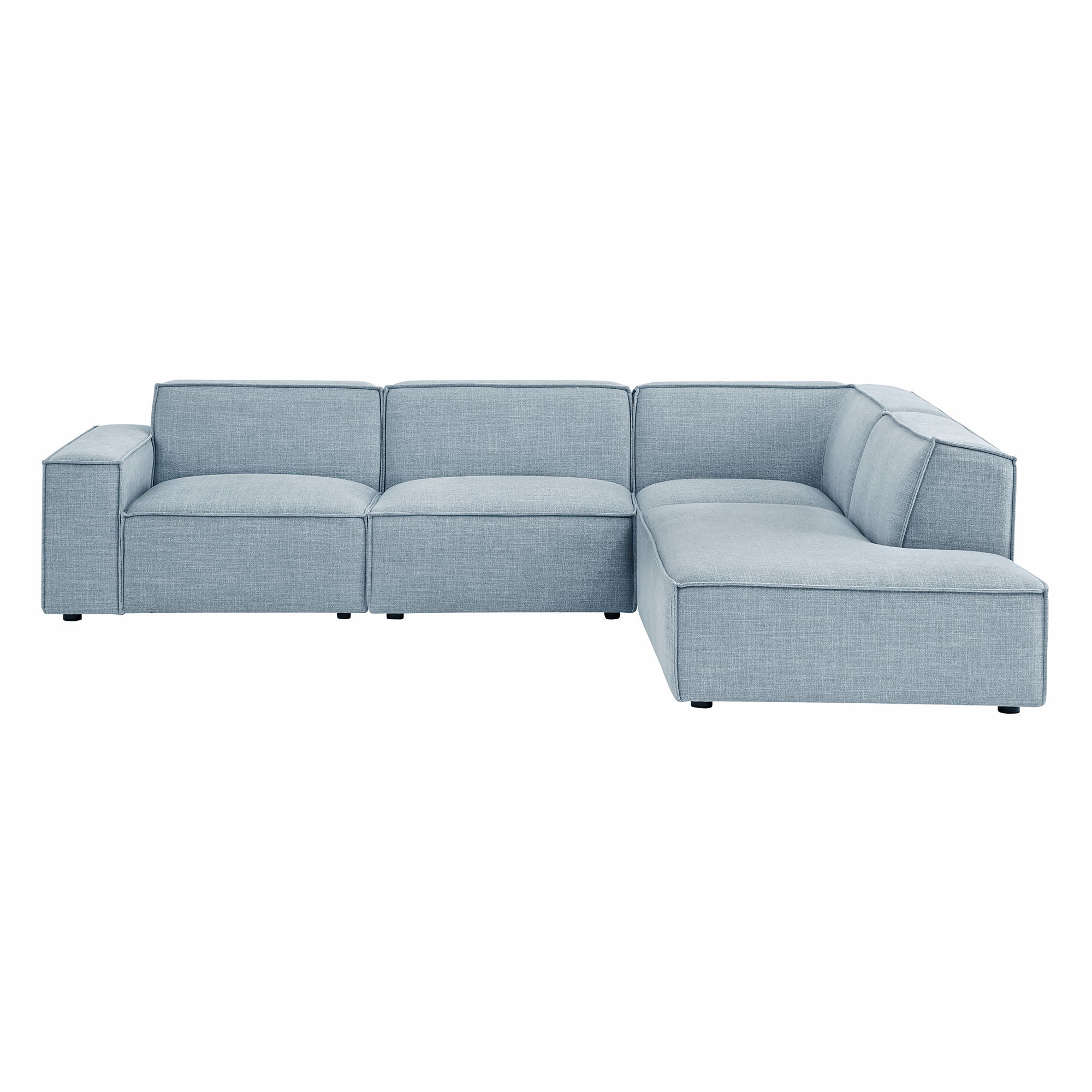 Modway EEI-7429 Restore 4-Piece Performance Fabric Upholstered Modular L-Shaped Sofa
