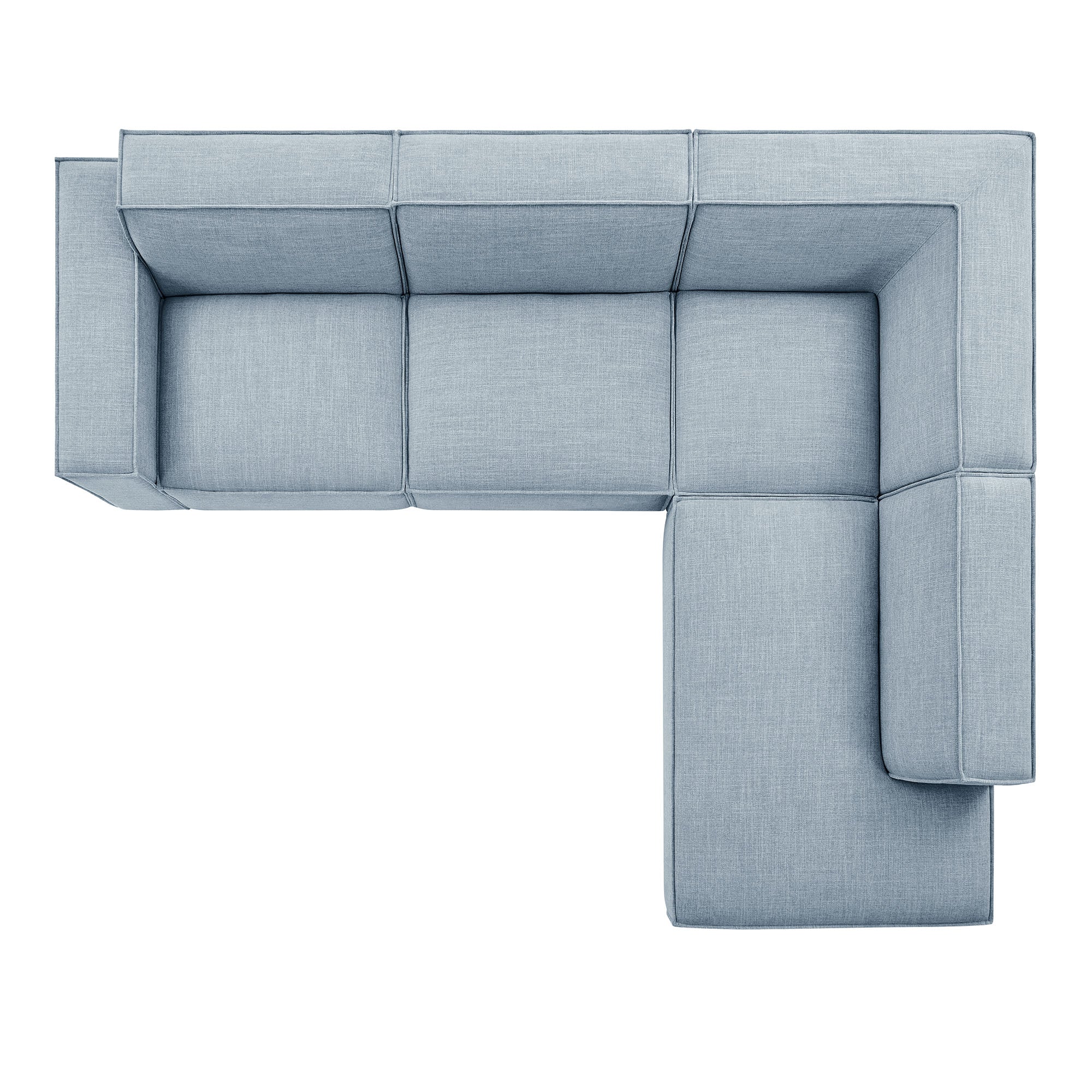 Modway EEI-7429 Restore 4-Piece Performance Fabric Upholstered Modular L-Shaped Sofa