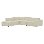 Modway EEI-7431 Restore 4-Piece Performance Fabric Upholstered Modular L-Shaped Sofa