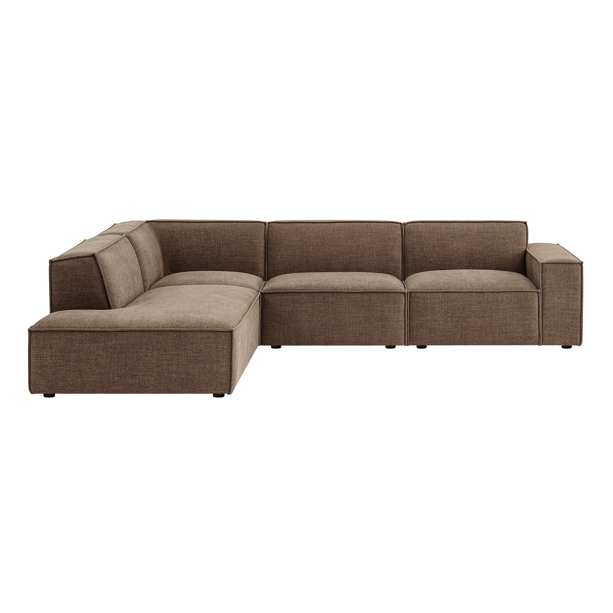 Modway EEI-7431 Restore 4-Piece Performance Fabric Upholstered Modular L-Shaped Sofa