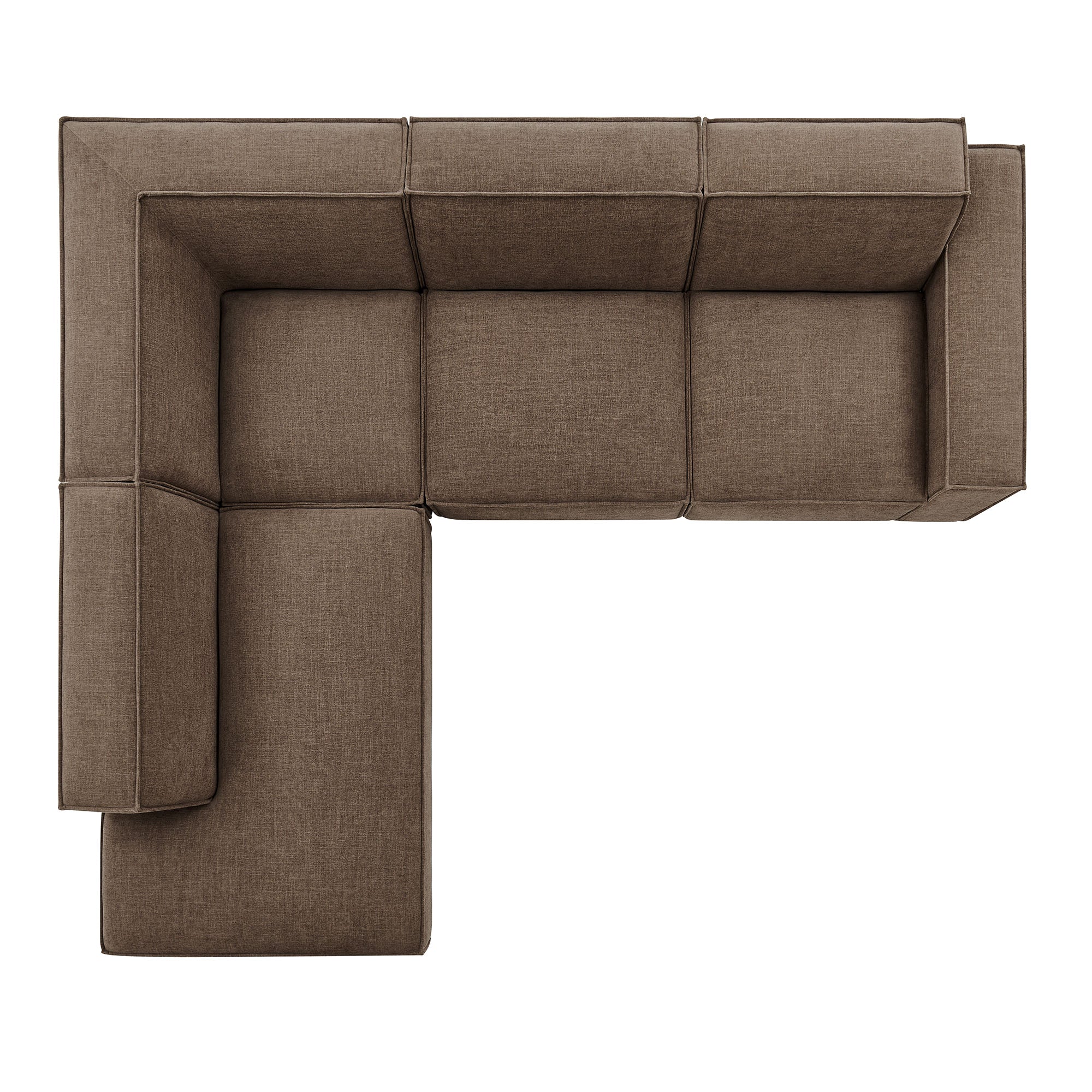 Modway EEI-7431 Restore 4-Piece Performance Fabric Upholstered Modular L-Shaped Sofa