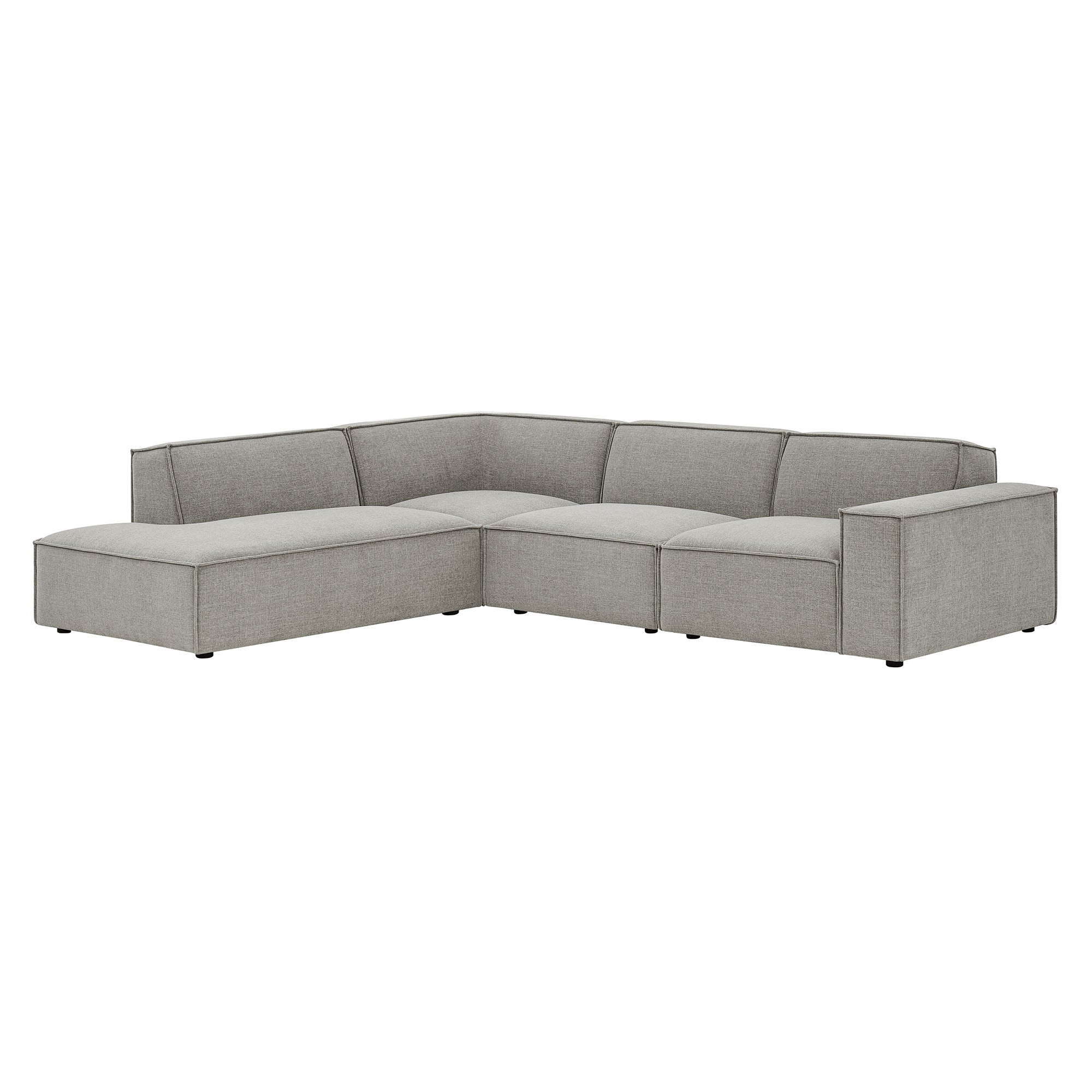 Modway EEI-7431 Restore 4-Piece Performance Fabric Upholstered Modular L-Shaped Sofa