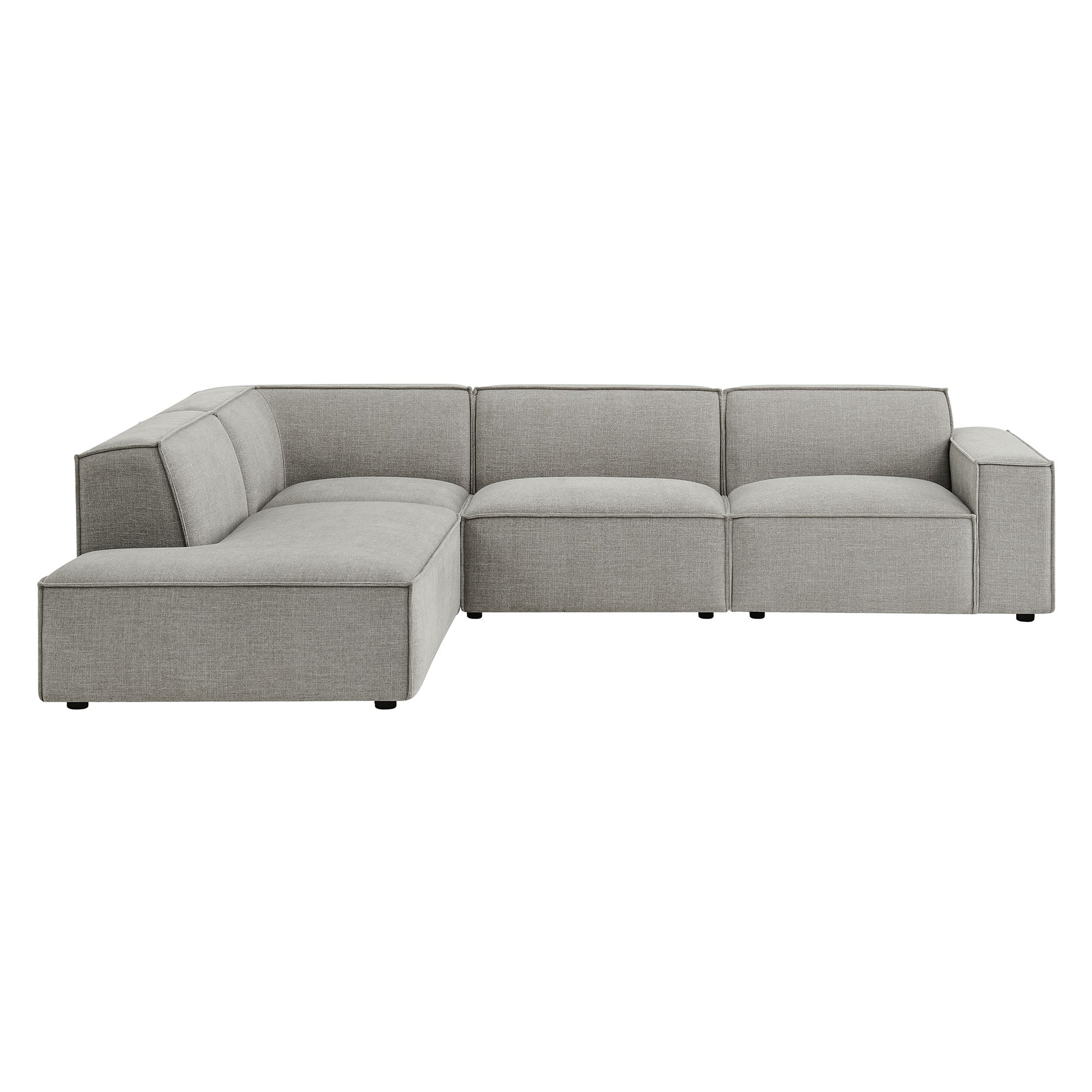 Modway EEI-7431 Restore 4-Piece Performance Fabric Upholstered Modular L-Shaped Sofa