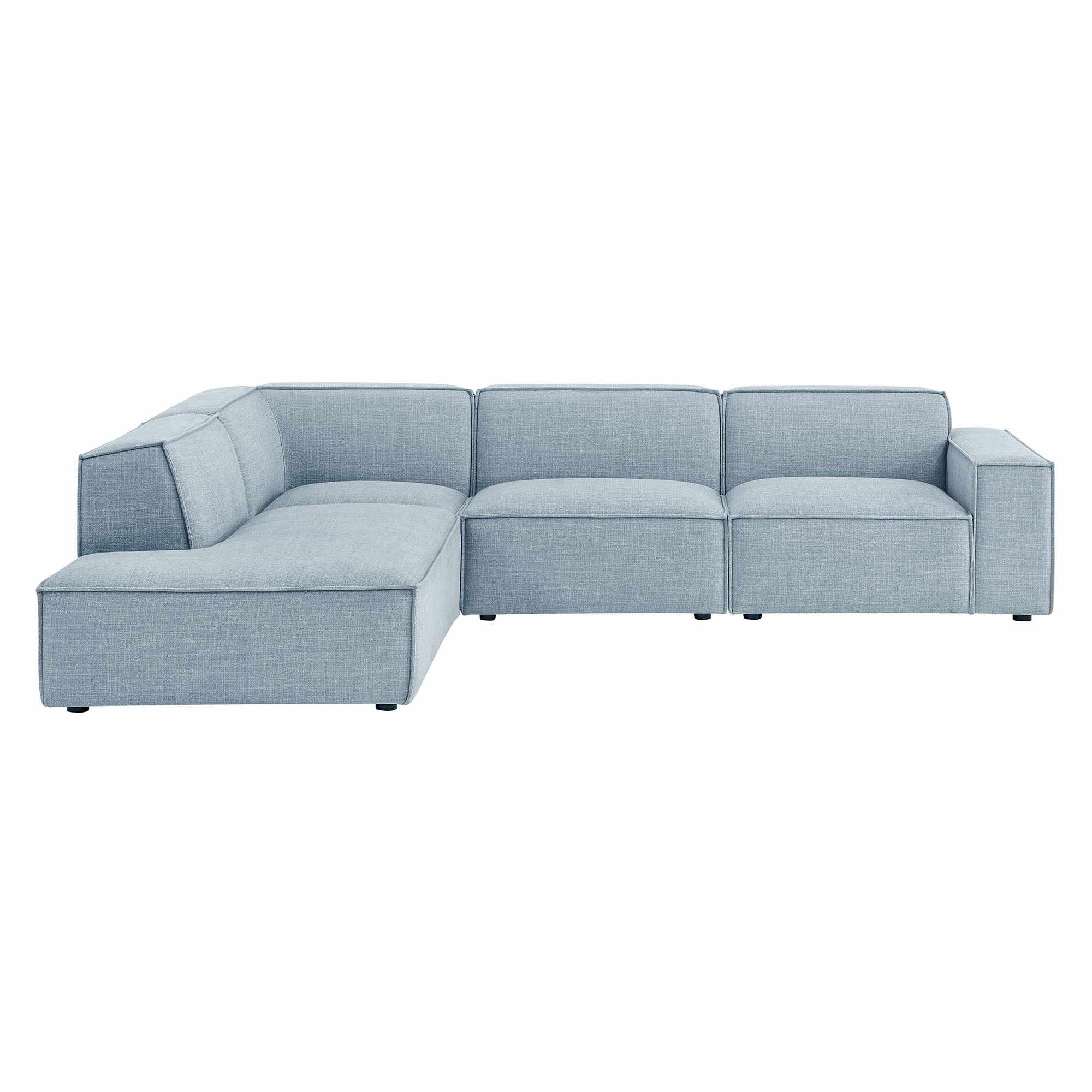 Modway EEI-7431 Restore 4-Piece Performance Fabric Upholstered Modular L-Shaped Sofa