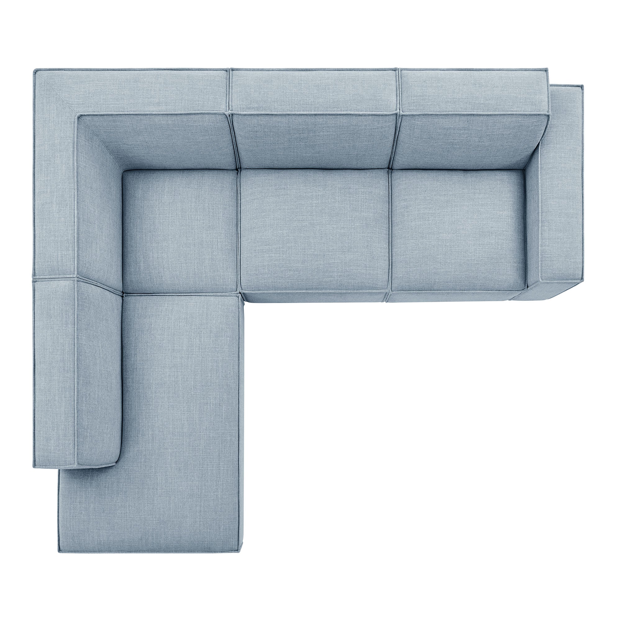 Modway EEI-7431 Restore 4-Piece Performance Fabric Upholstered Modular L-Shaped Sofa