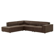 Modway EEI-7432 Restore 4-Piece Vegan Leather Modular L-Shaped Sofa