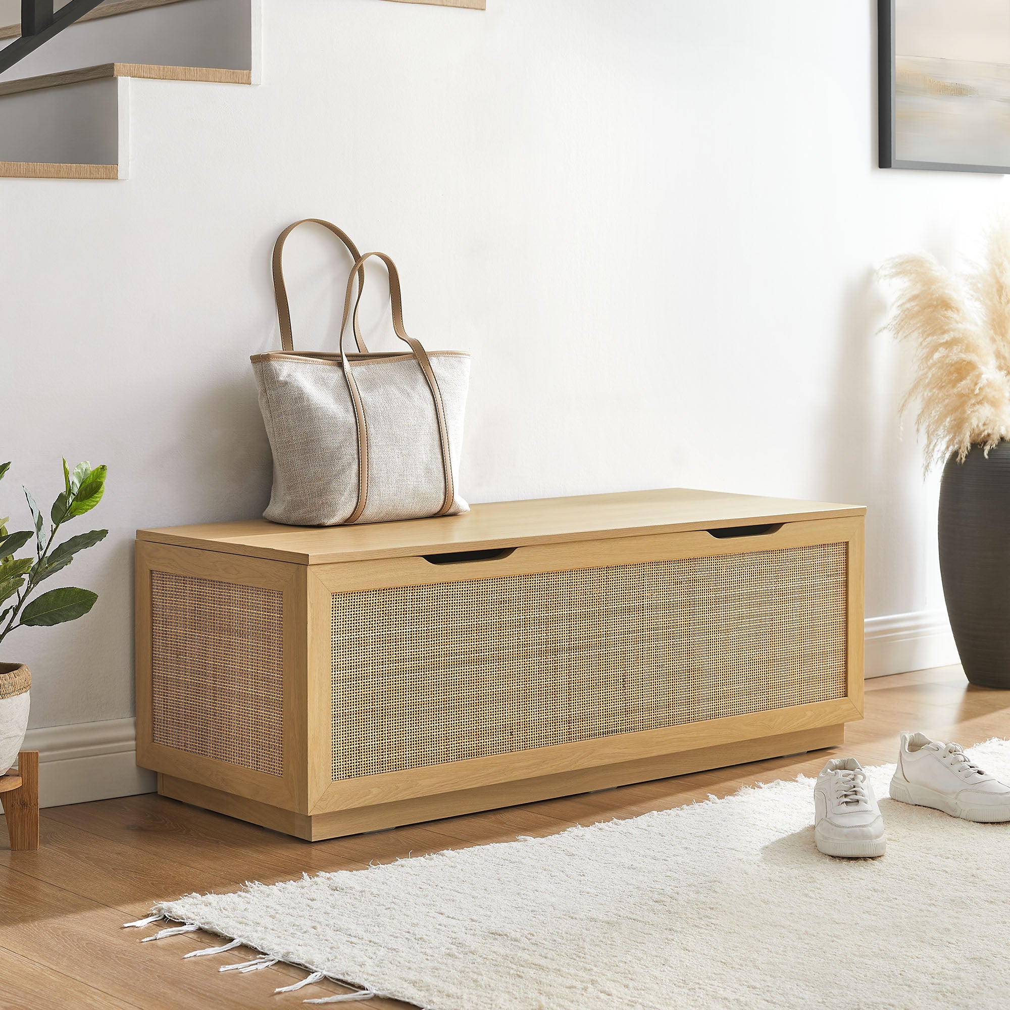 Modway Soma 47" Rattan Storage Bench