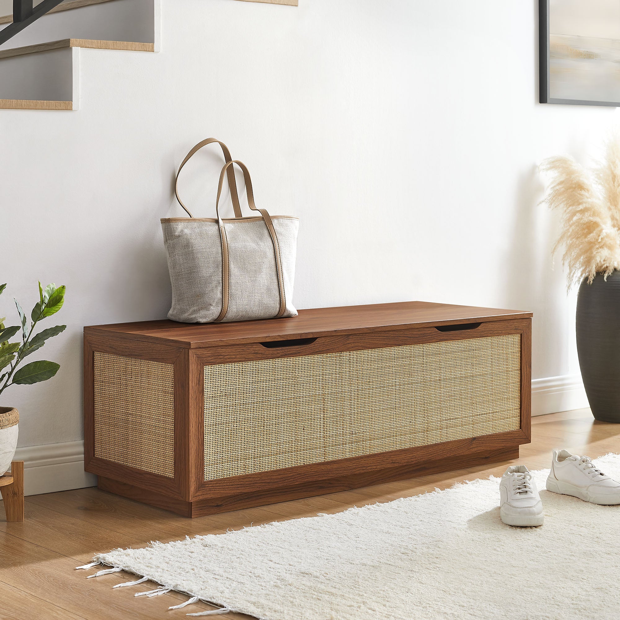 Modway Soma 47" Rattan Storage Bench