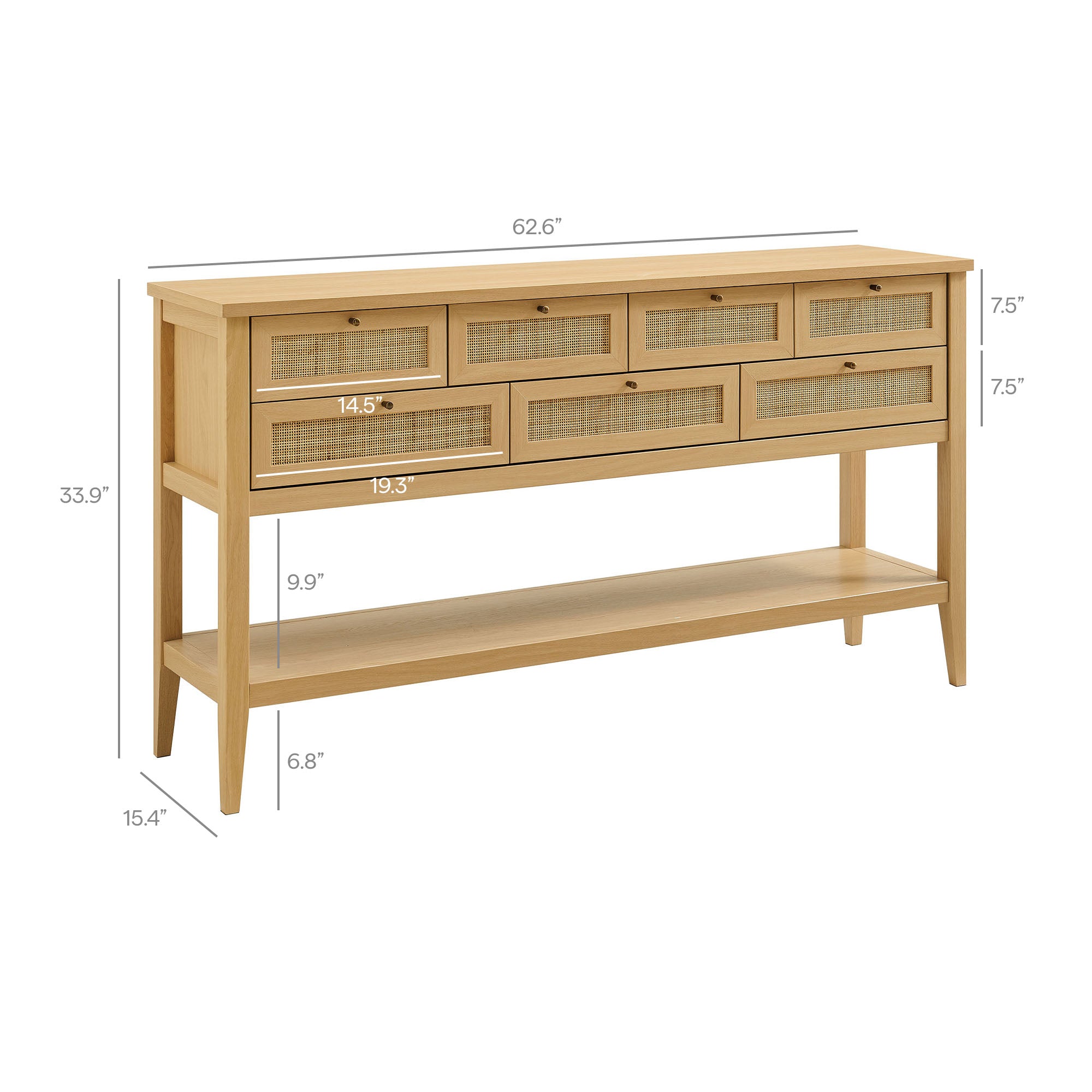 Modway EEI-7435 Soma 62 Inch Rattan Console Table