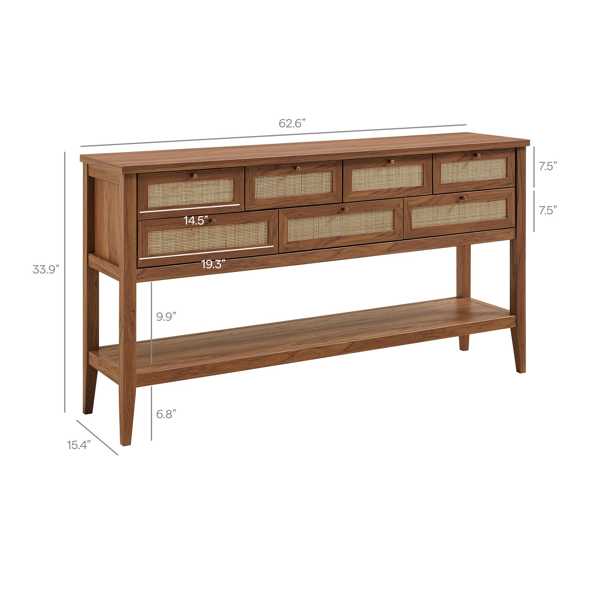 Modway EEI-7435 Soma 62 Inch Rattan Console Table