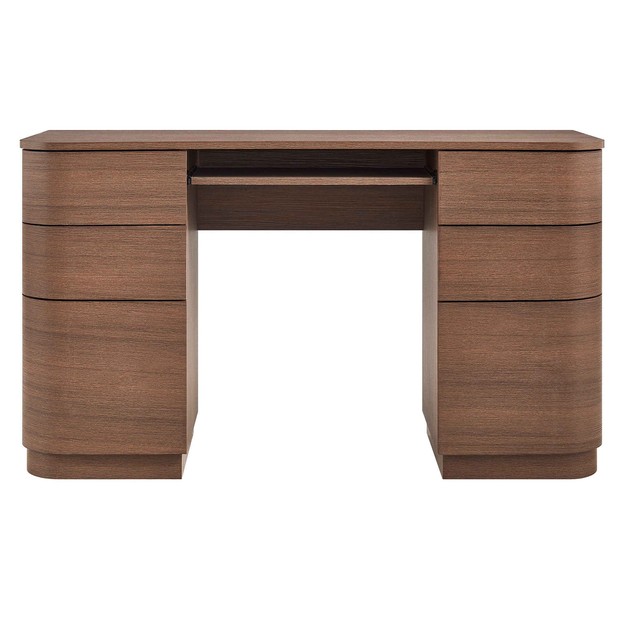 Mirae 55" 6-Drawer Curved Office Desk