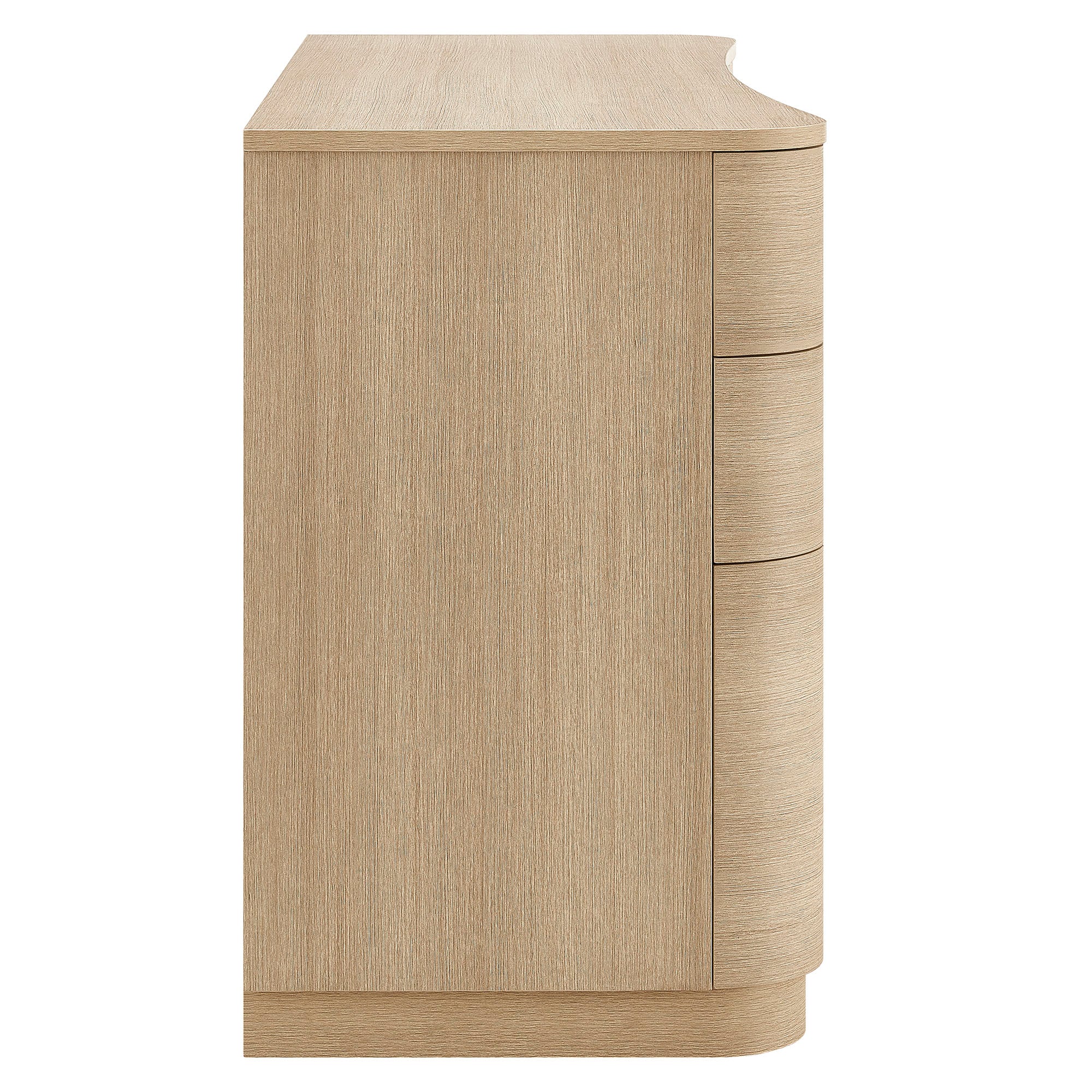 Mirae 55" 6-Drawer Curved Office Desk