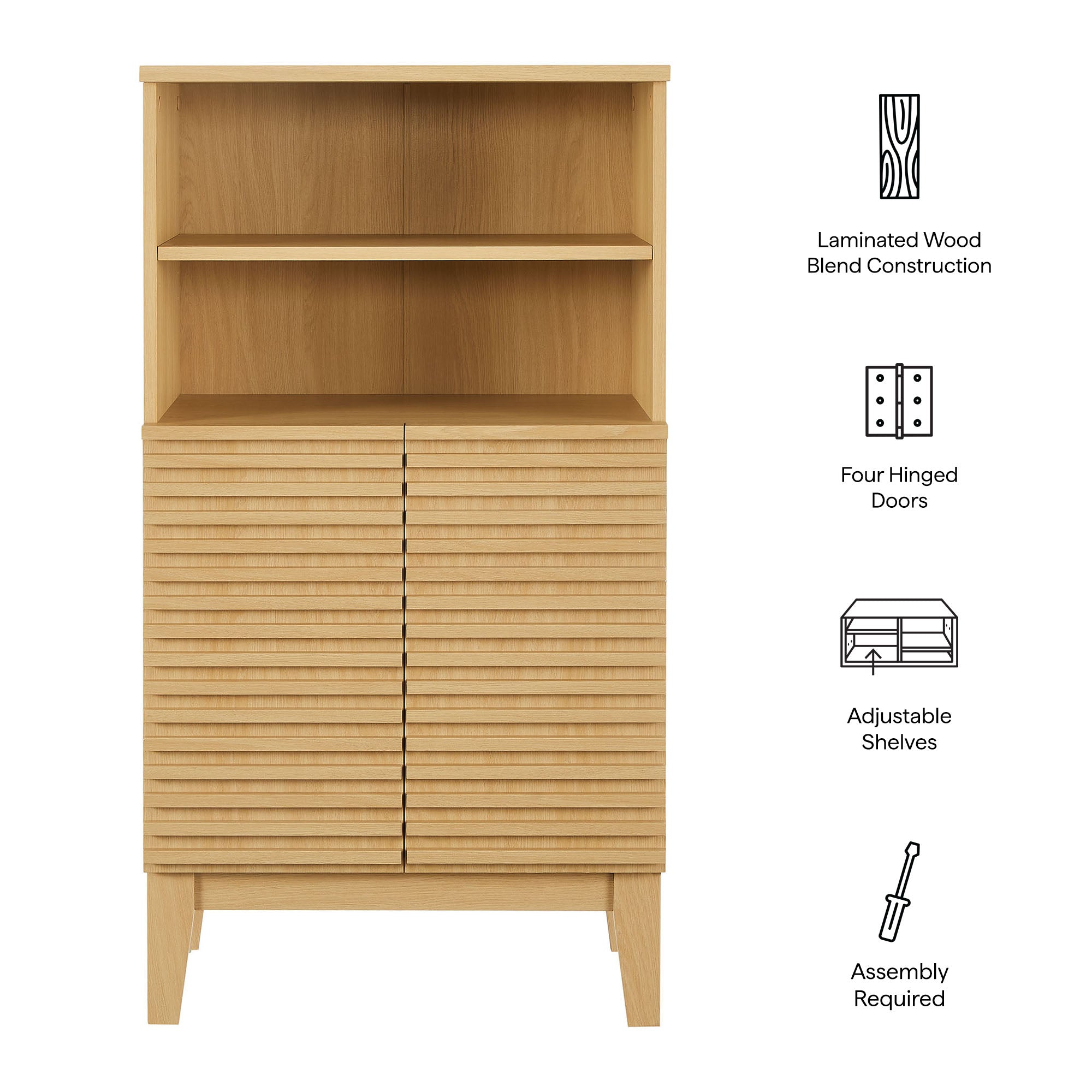 Modway Render Freestanding Bathroom Storage Cabinet