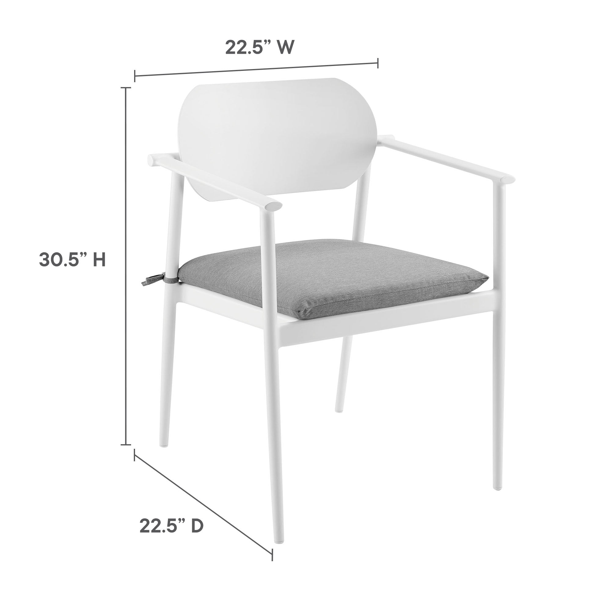 Modway Aeris 7-Piece Outdoor Patio Aluminum Dining Set
