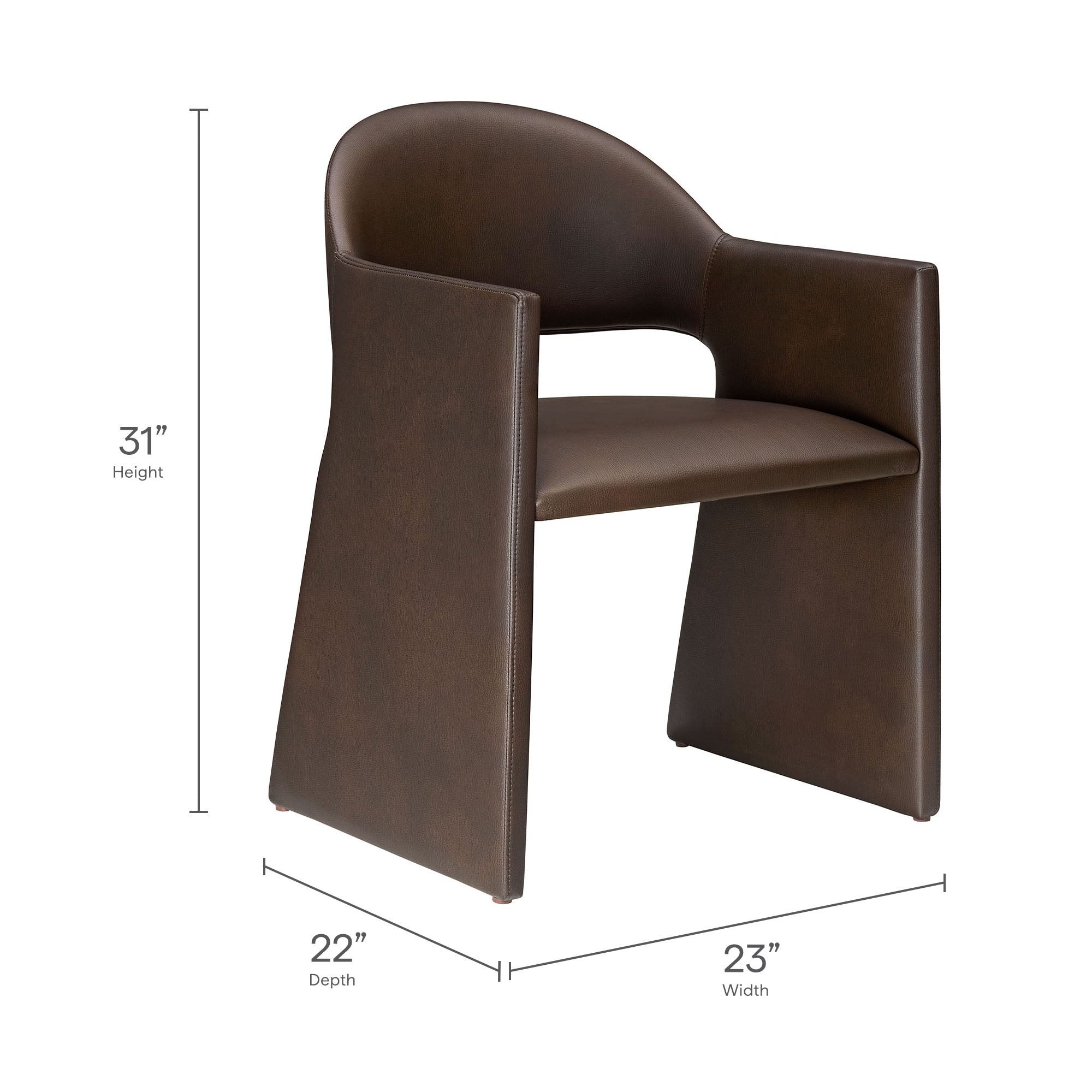 Modway Talia Vegan Leather Dining Armchair