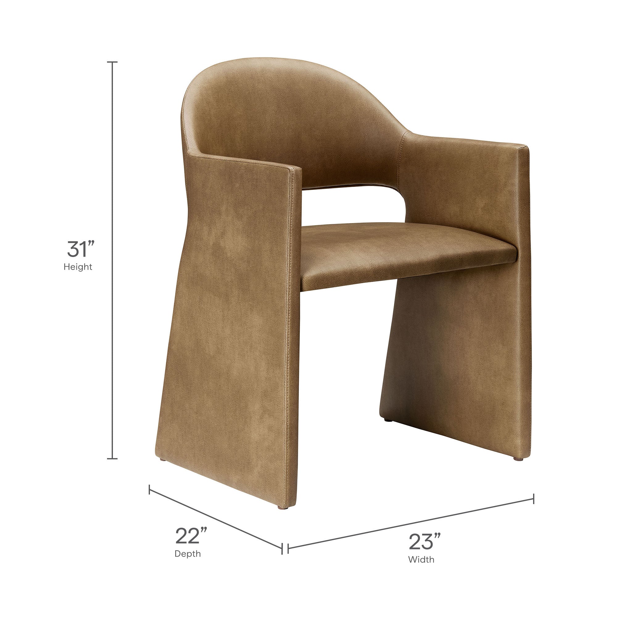 Modway Talia Vegan Leather Dining Armchair