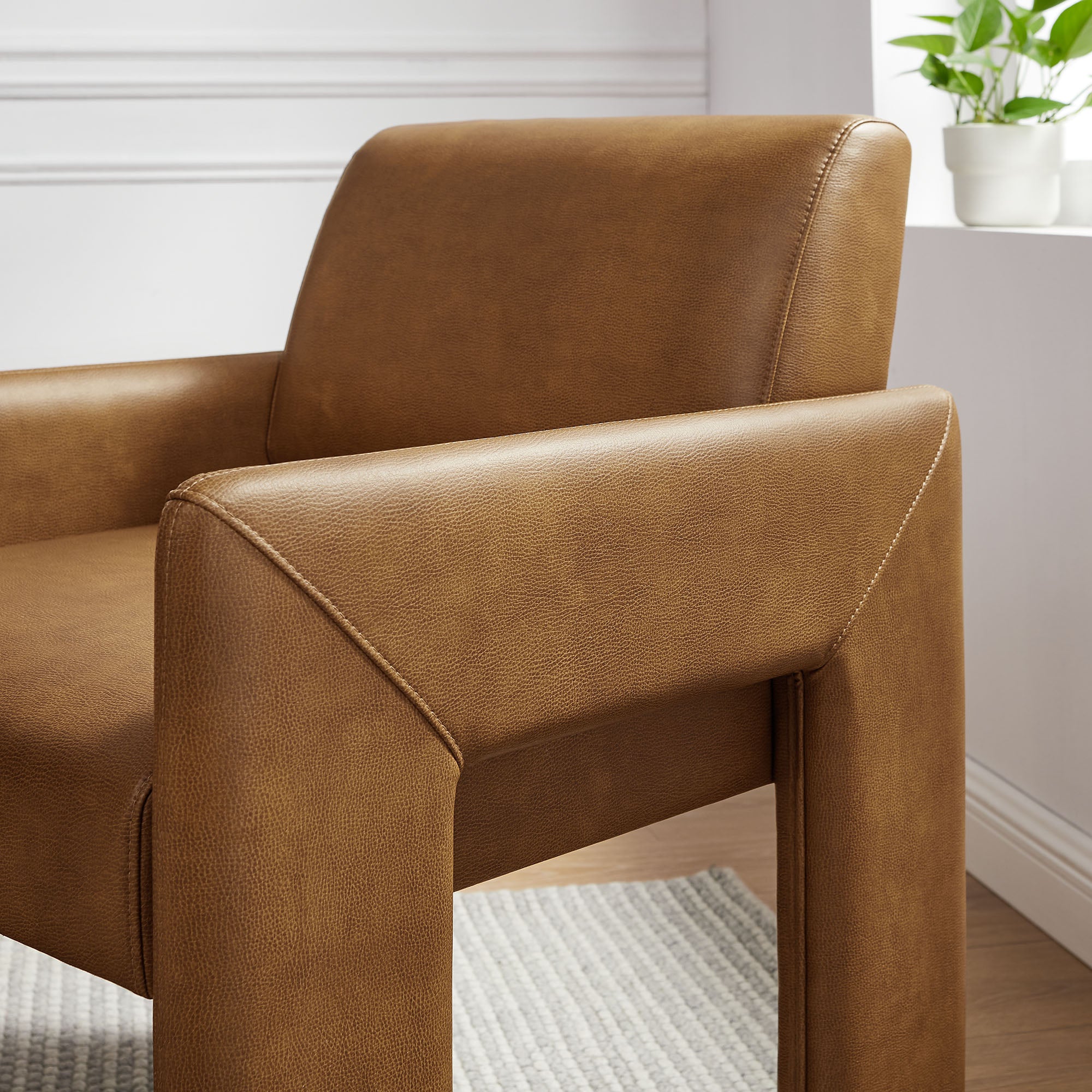 Modway Daven Vegan Leather Dining Armchair