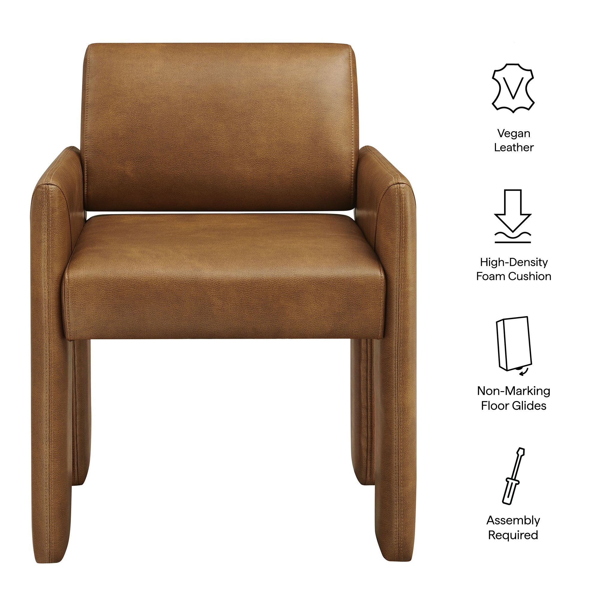 Modway Daven Vegan Leather Dining Armchair