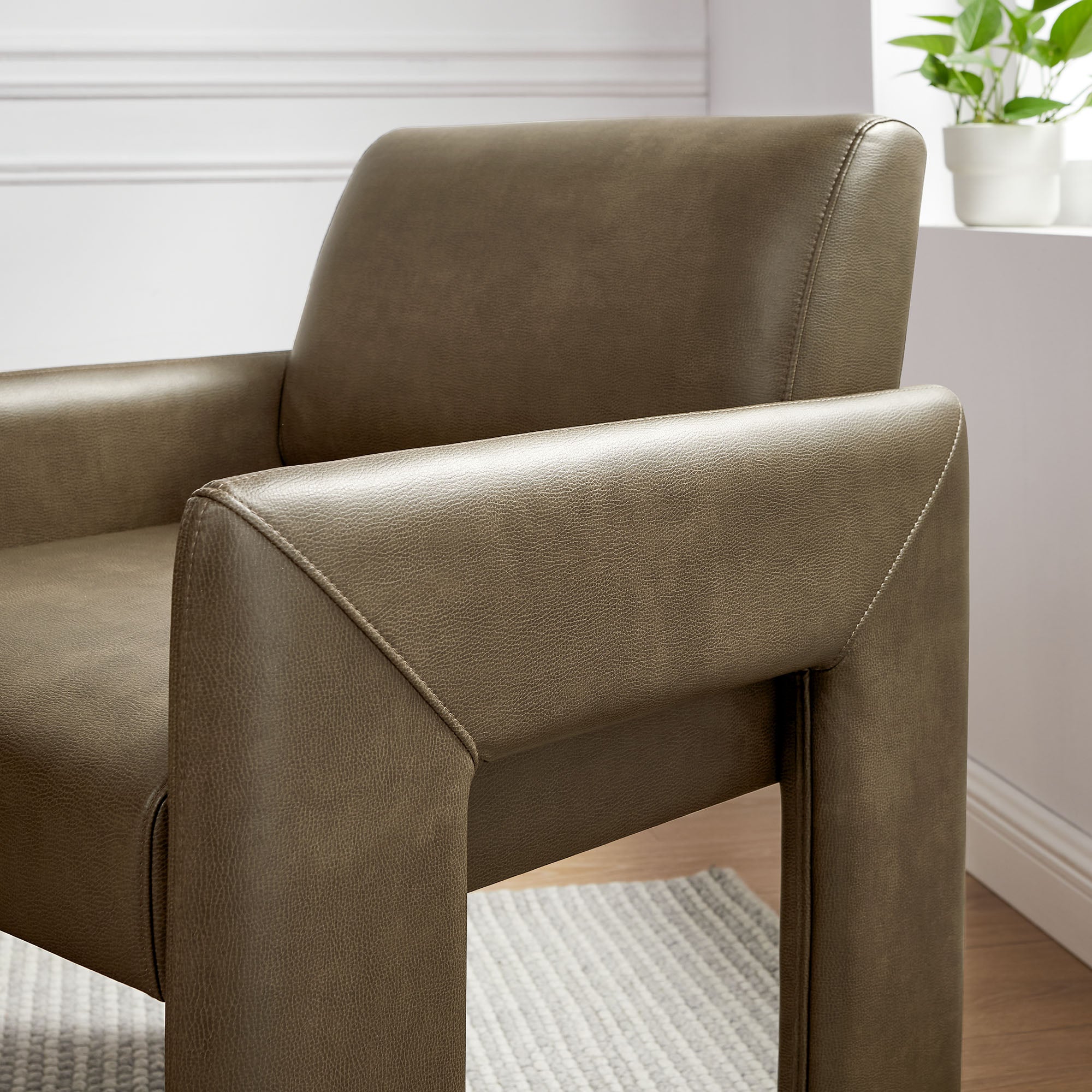 Modway Daven Vegan Leather Dining Armchair