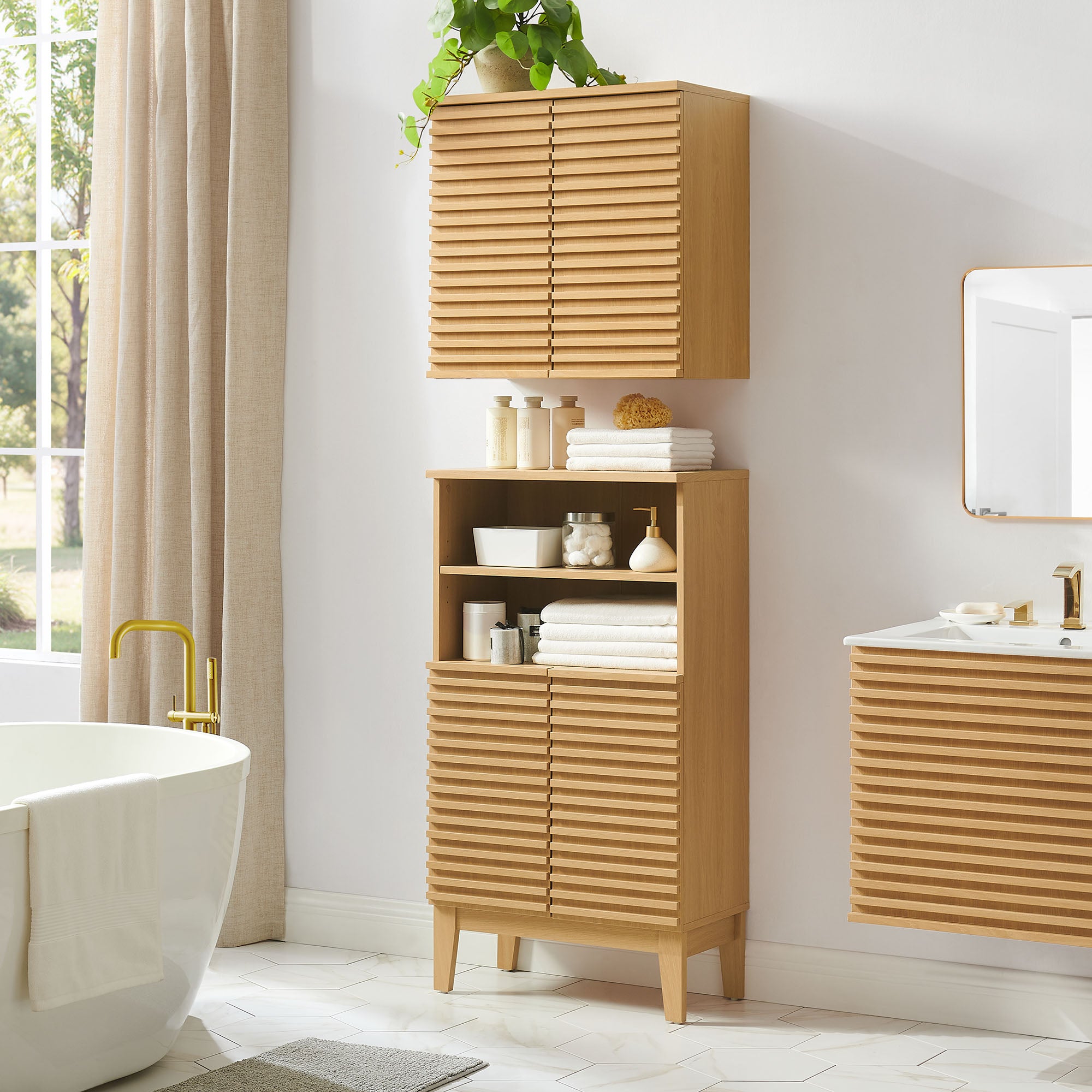 Modway Render Bathroom Cabinet Set