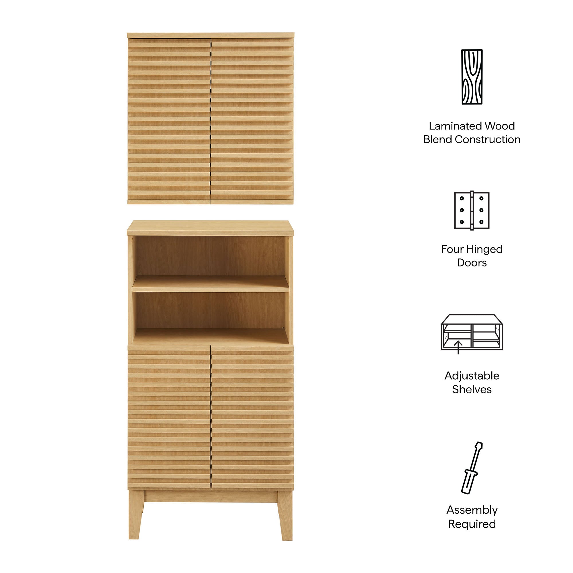 Modway Render Bathroom Cabinet Set
