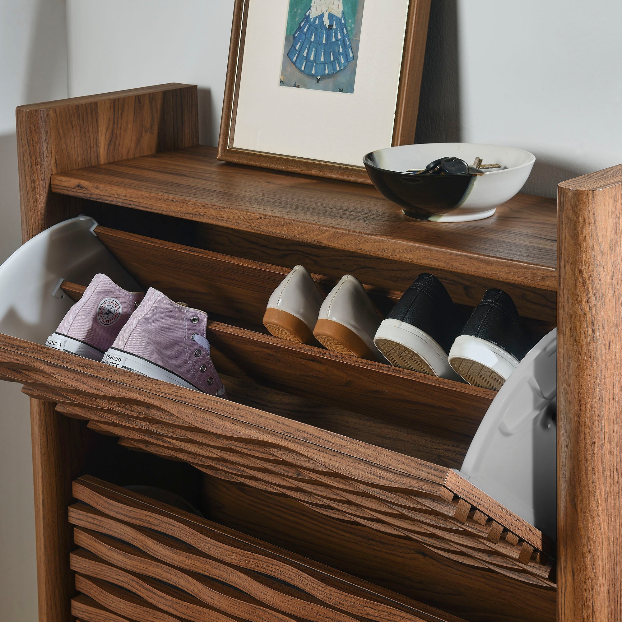 Modway Emric Wave Shoe Cabinet