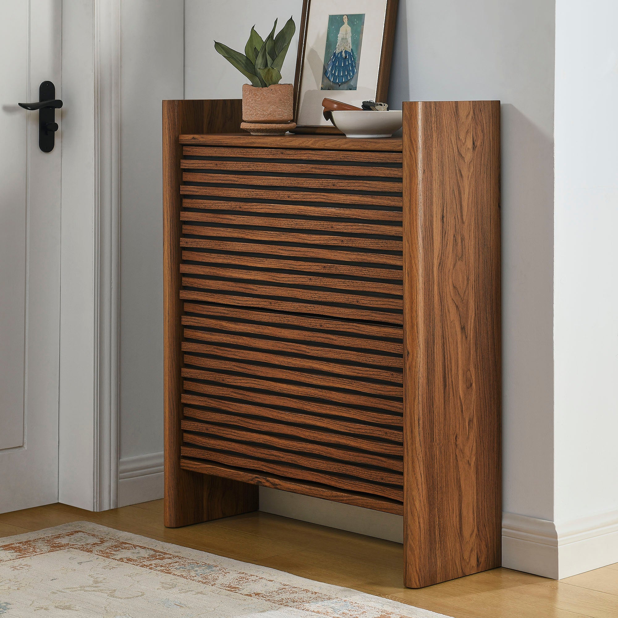 Modway Emric Wave Shoe Cabinet