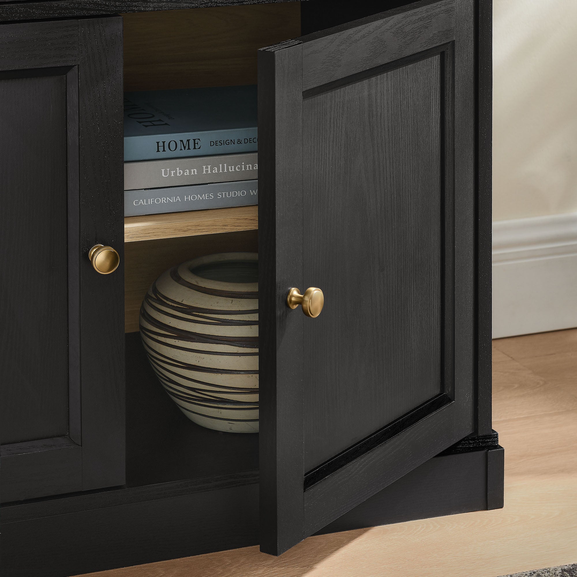 Modway Amara 79 Inch Large Storage Display Cabinet
