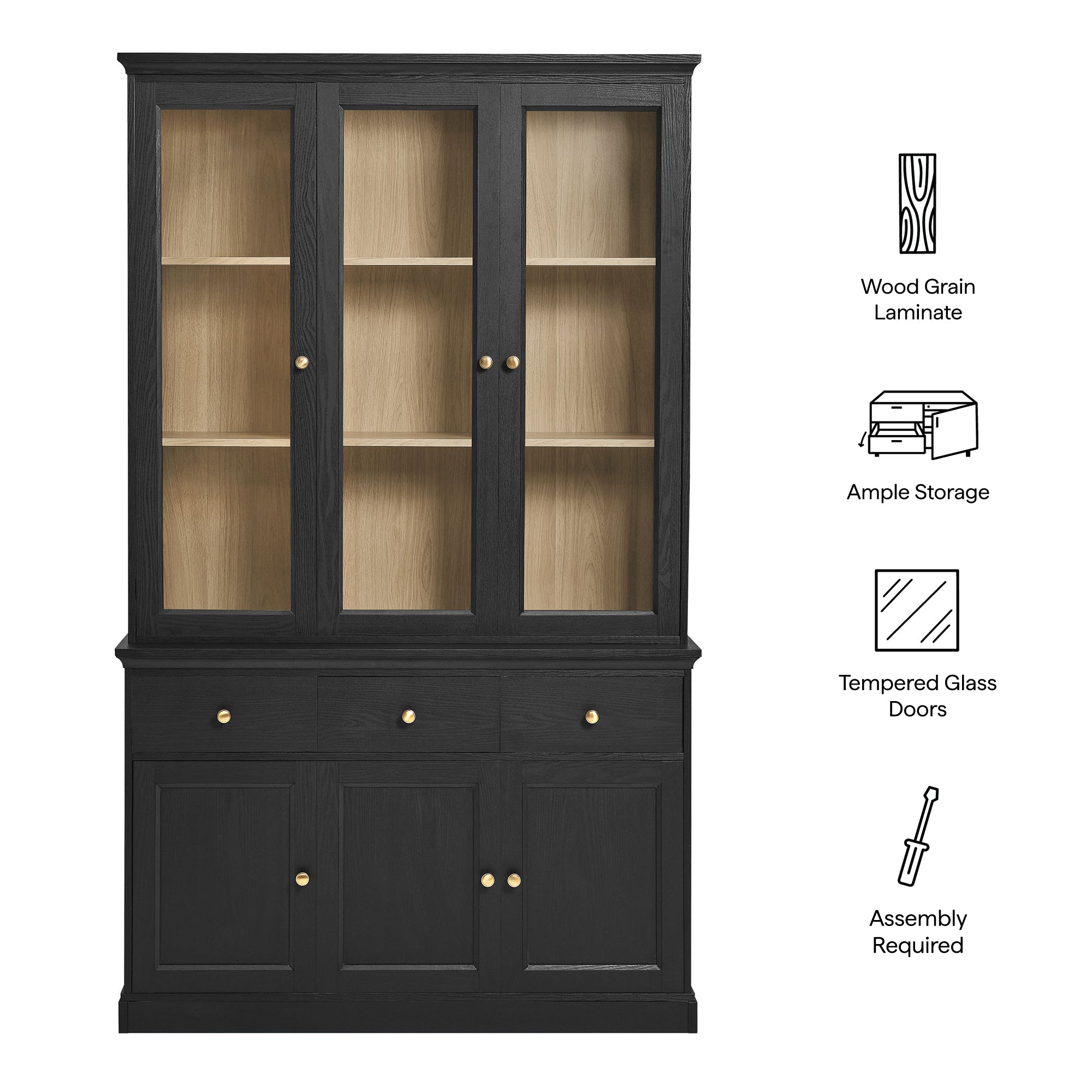 Modway Amara 79 Inch Large Storage Display Cabinet