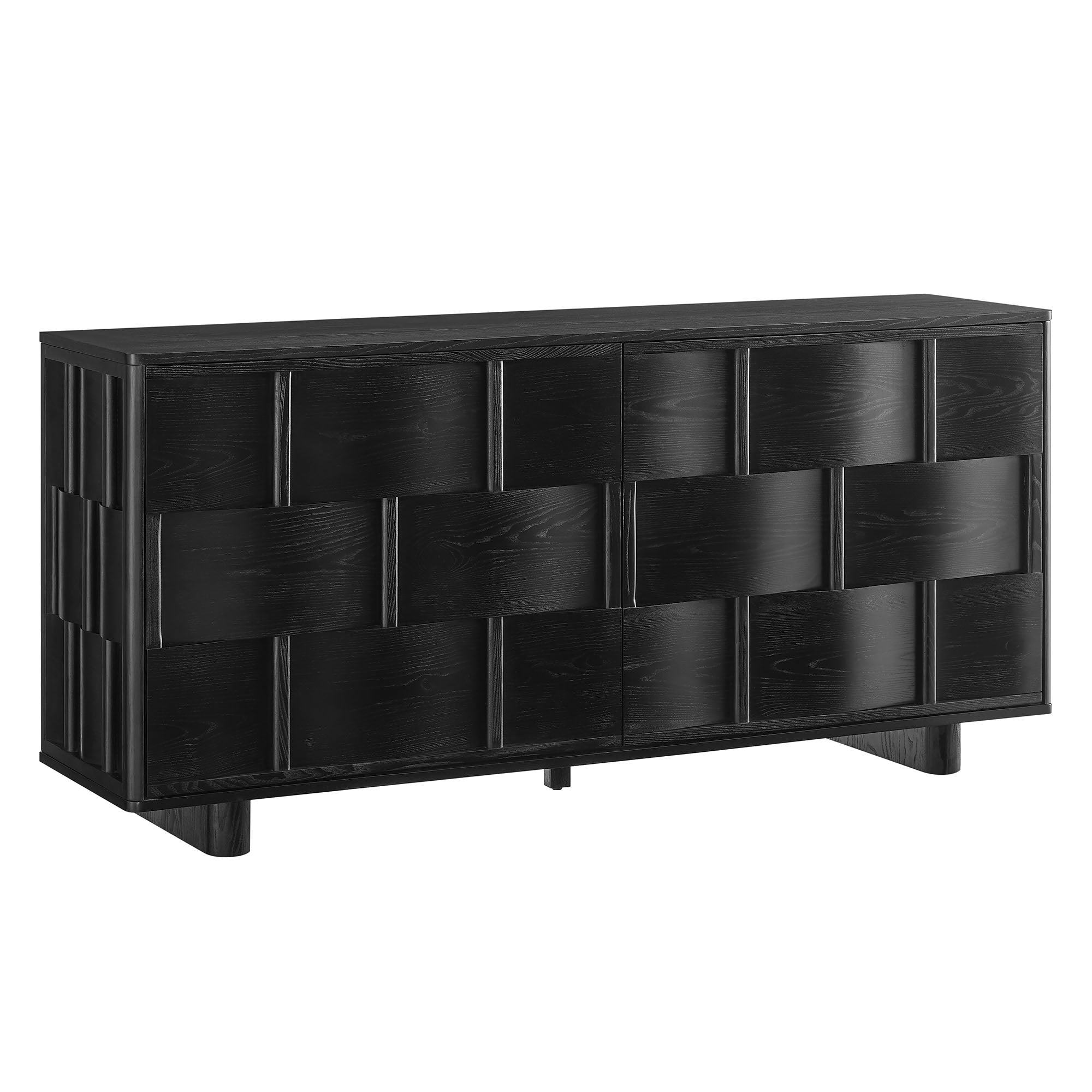 Modway EEI-7452 Foundry 71" Woven Design Buffet Storage Cabinet