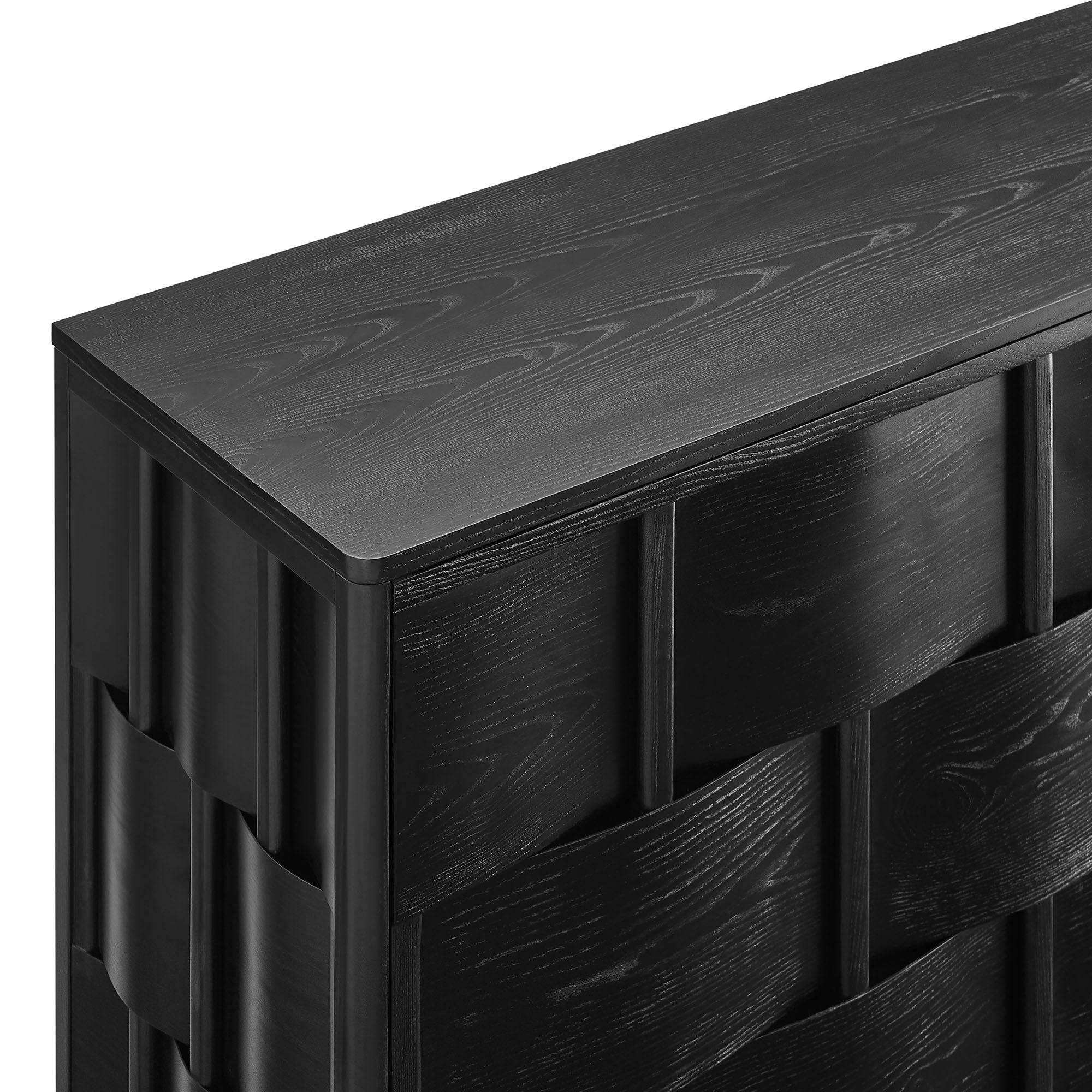 Modway EEI-7452 Foundry 71" Woven Design Buffet Storage Cabinet