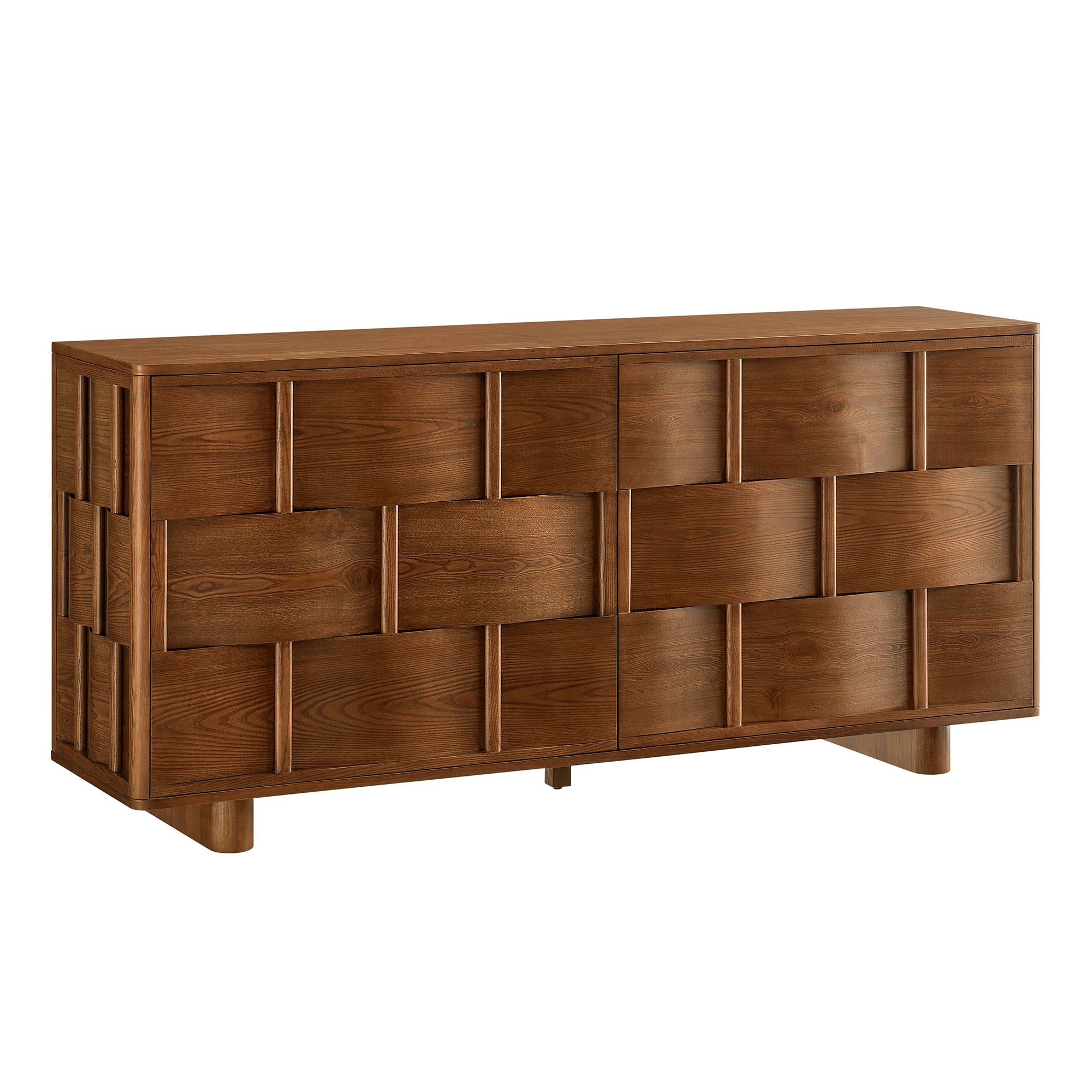 Modway Foundry 71" Woven Design Buffet Storage Cabinet