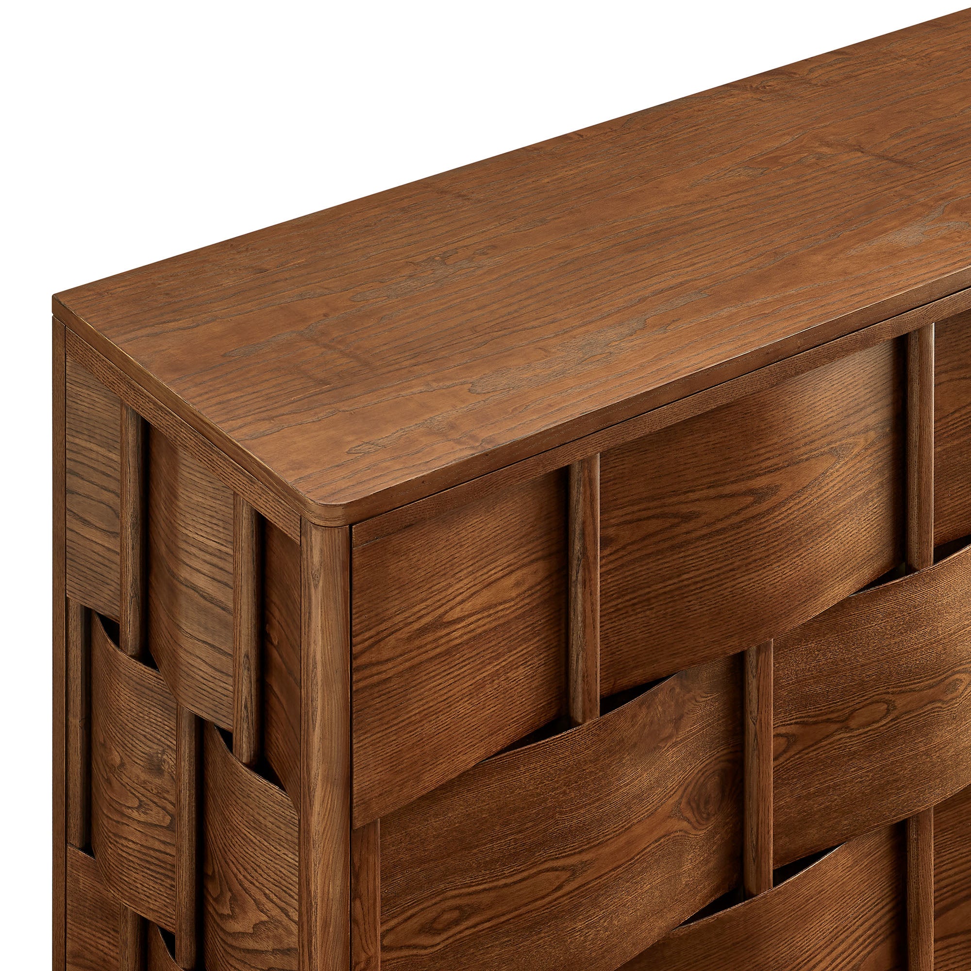 Modway Foundry 71" Woven Design Buffet Storage Cabinet