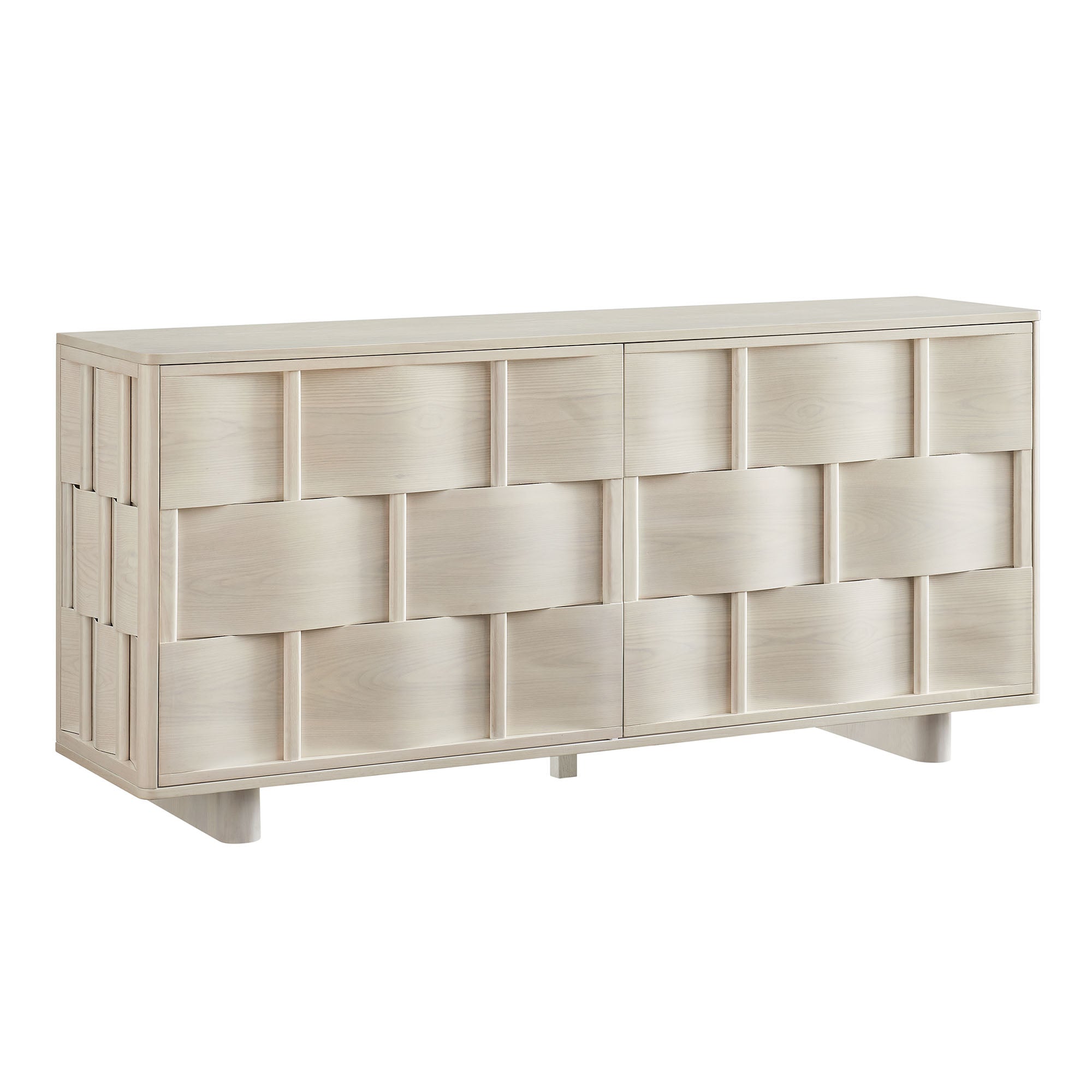 Modway Foundry 71" Woven Design Buffet Storage Cabinet
