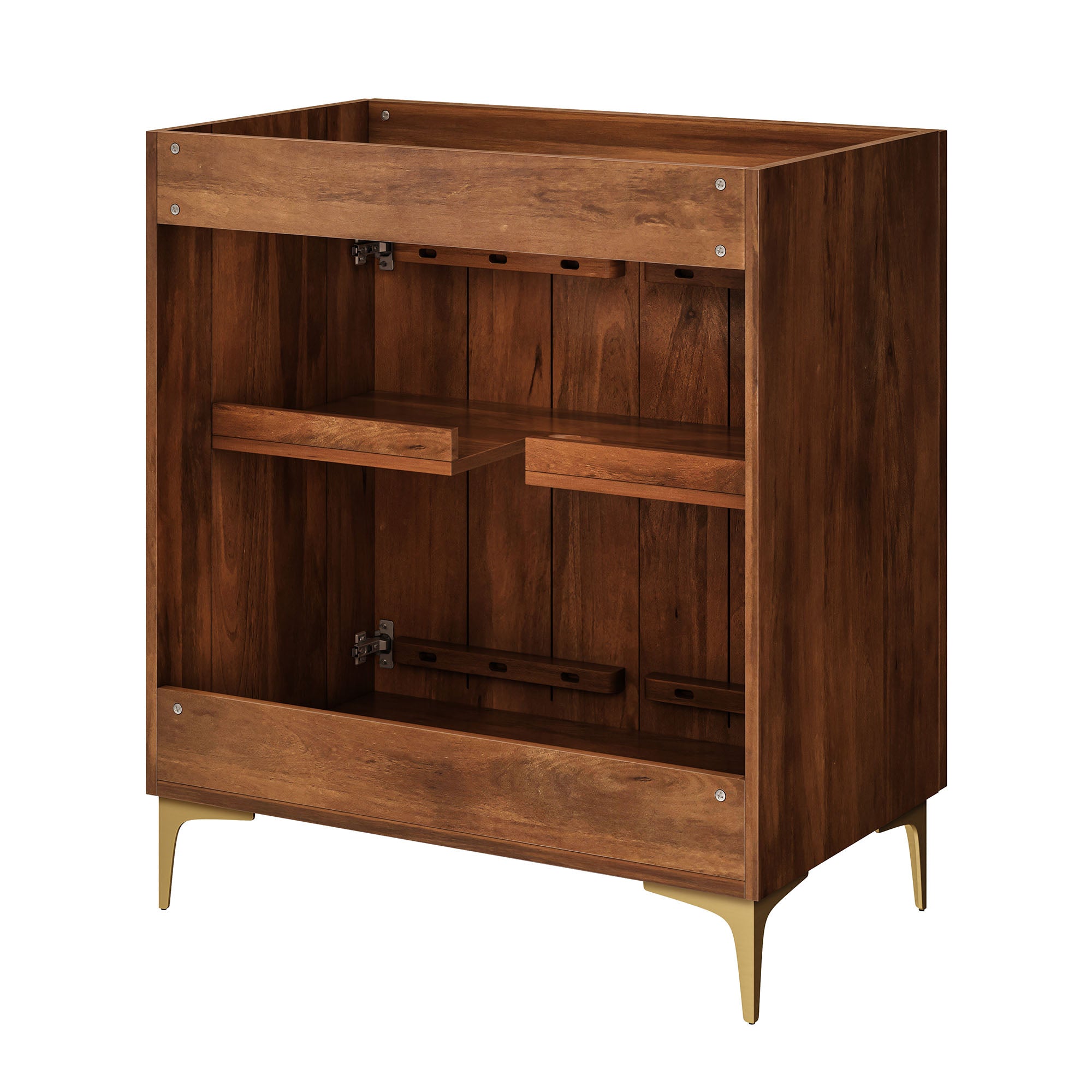 Modway Vernon 30" Fluted Wood Vanity Cabinet Without Sink