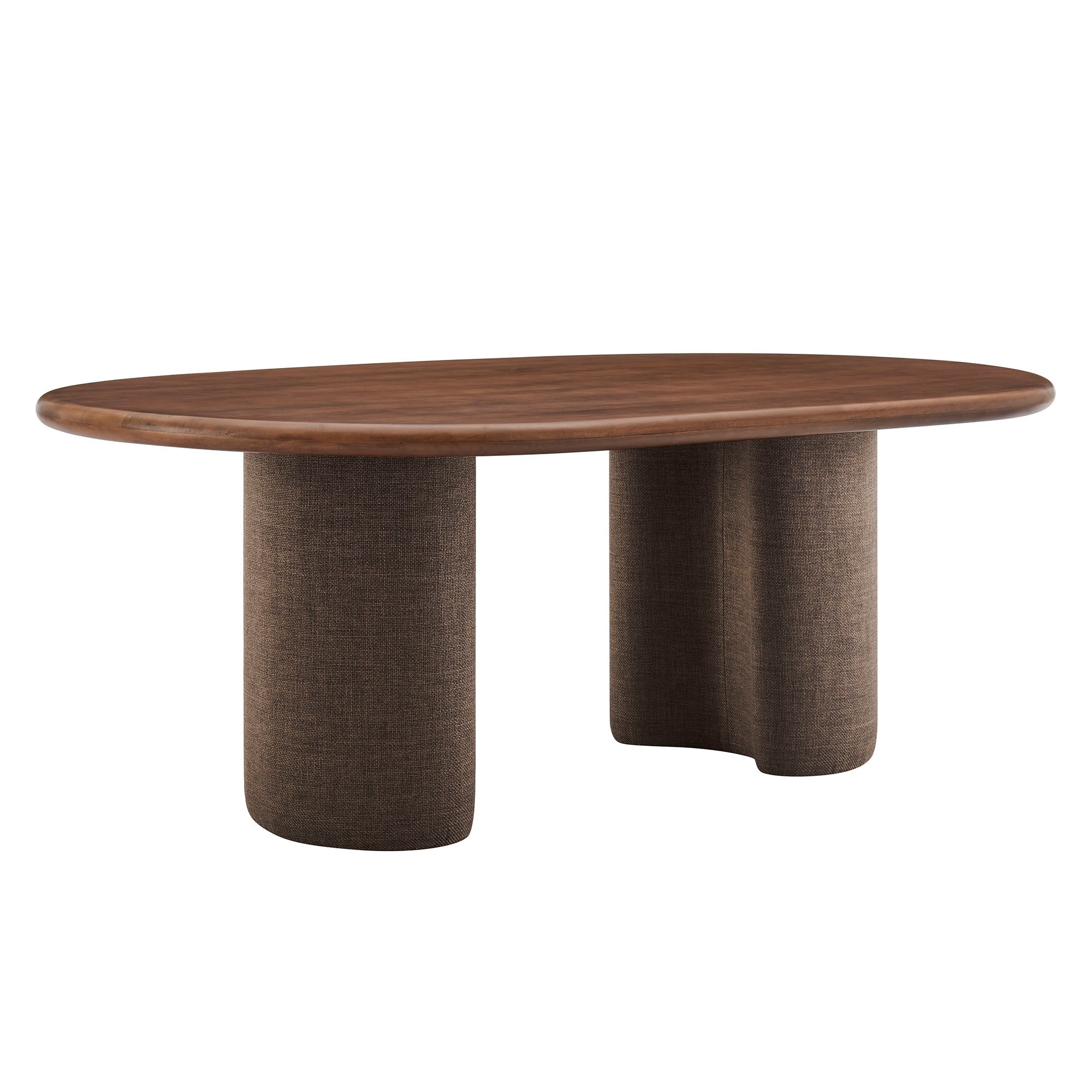 Modway EEI-7458 Enric 84 Inch Mango Wood Oval Dining Table