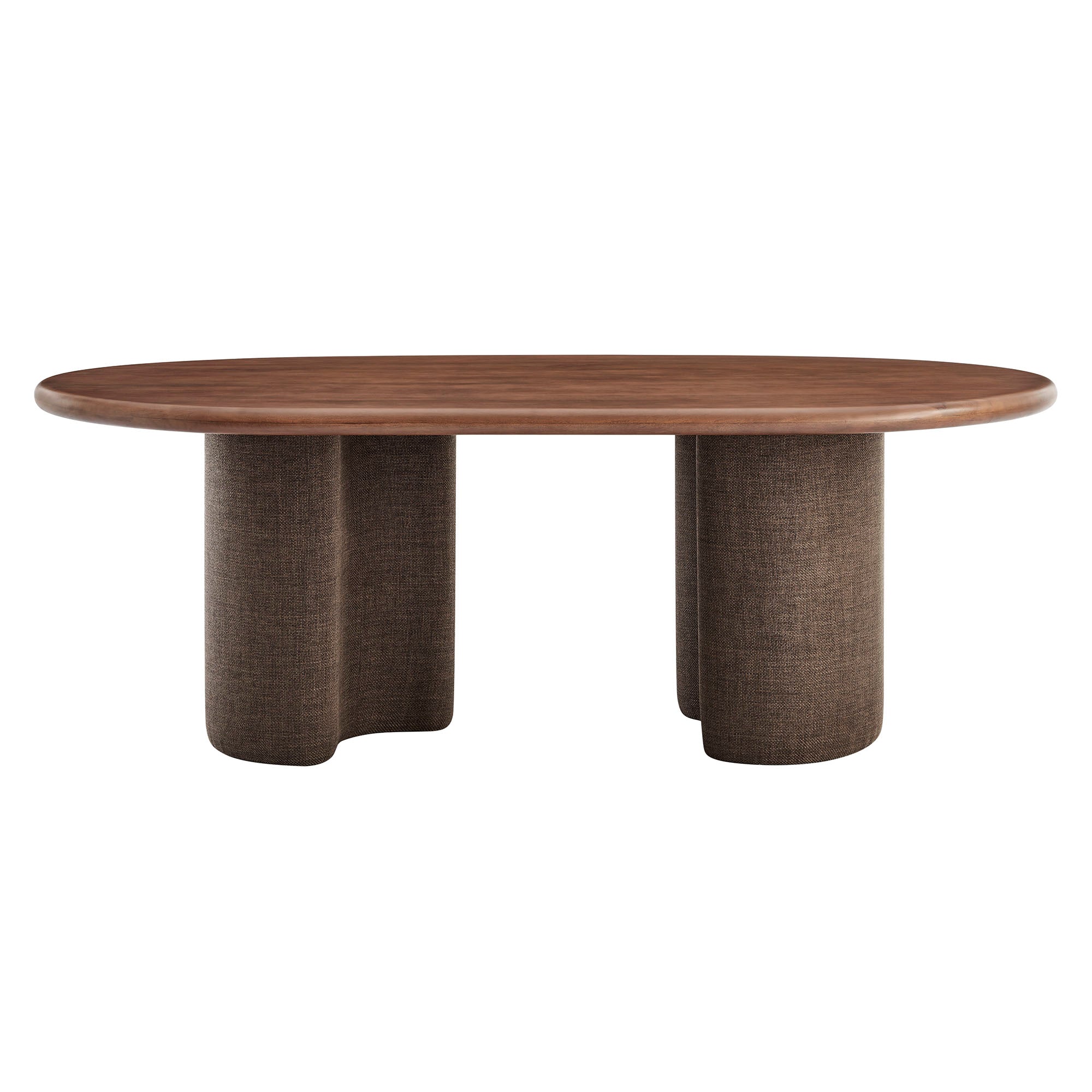 Modway EEI-7458 Enric 84 Inch Mango Wood Oval Dining Table
